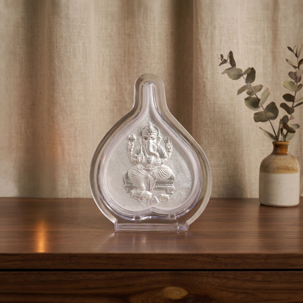 999 Silver Ganesh Ji Frame