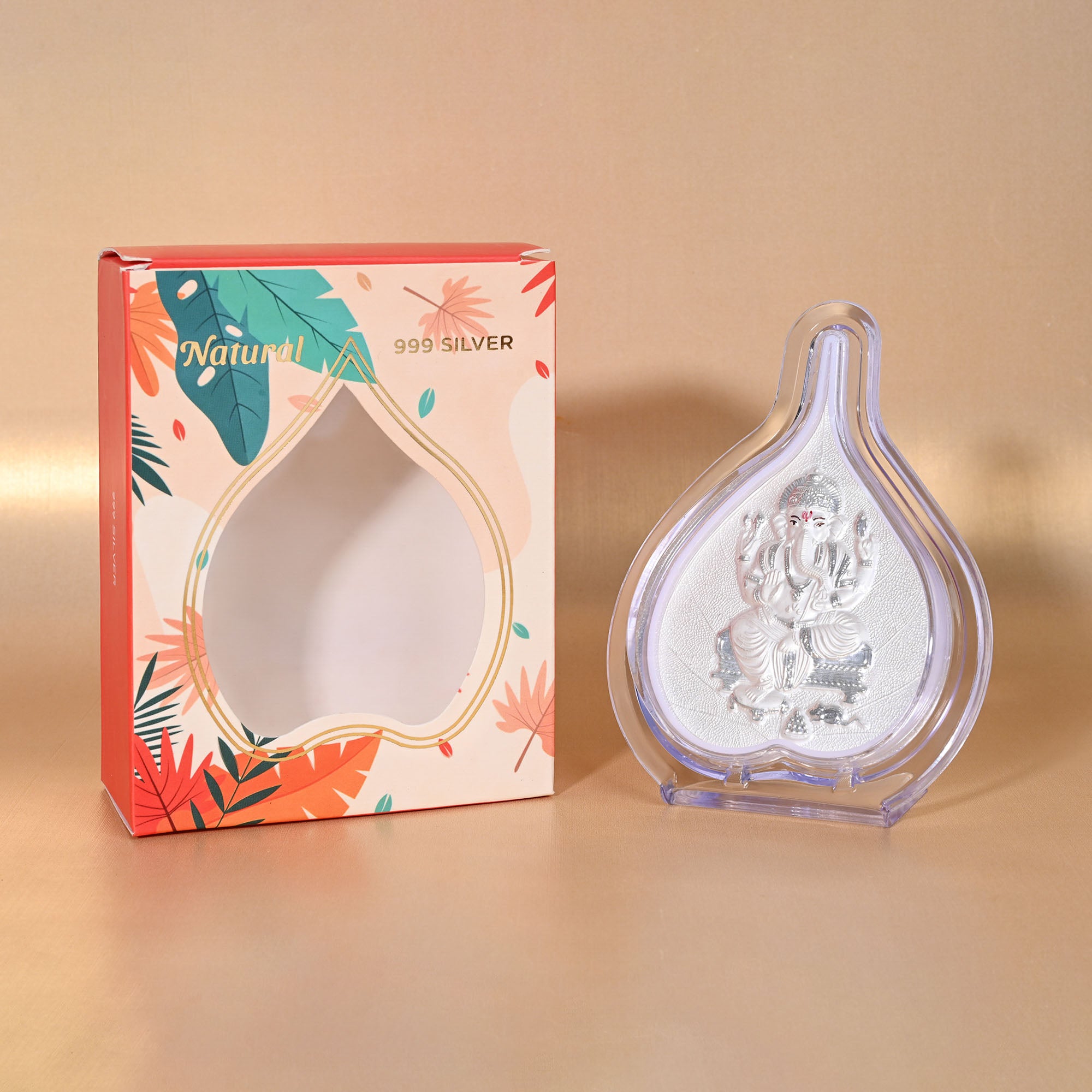 999 Silver Ganesh Ji Idol Frame