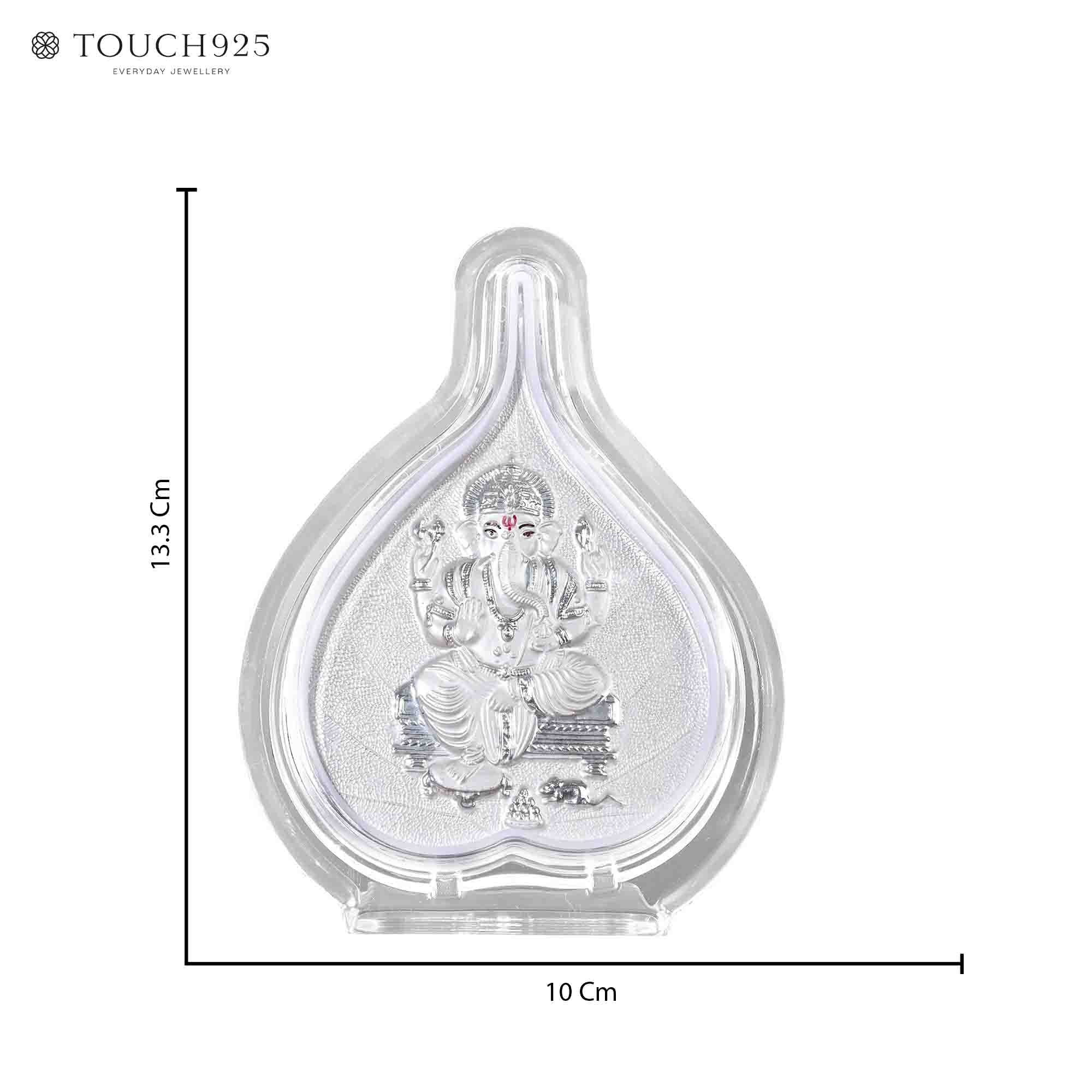 999 Silver Ganesh Ji Idol Frame