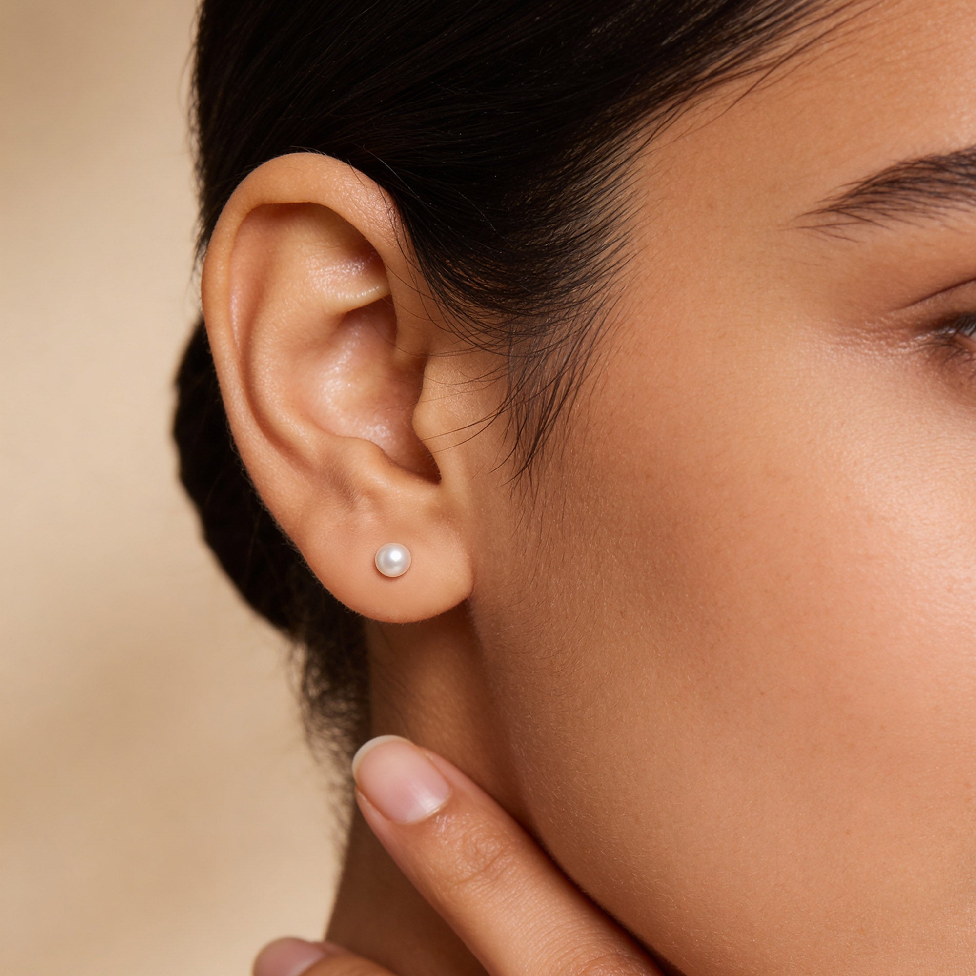 Mini Classic Freshwater Pearl Silver Studs
