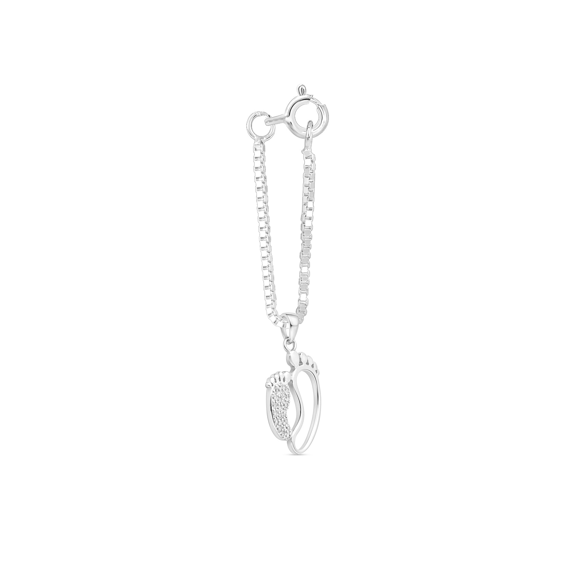 Twin Footprints Charm