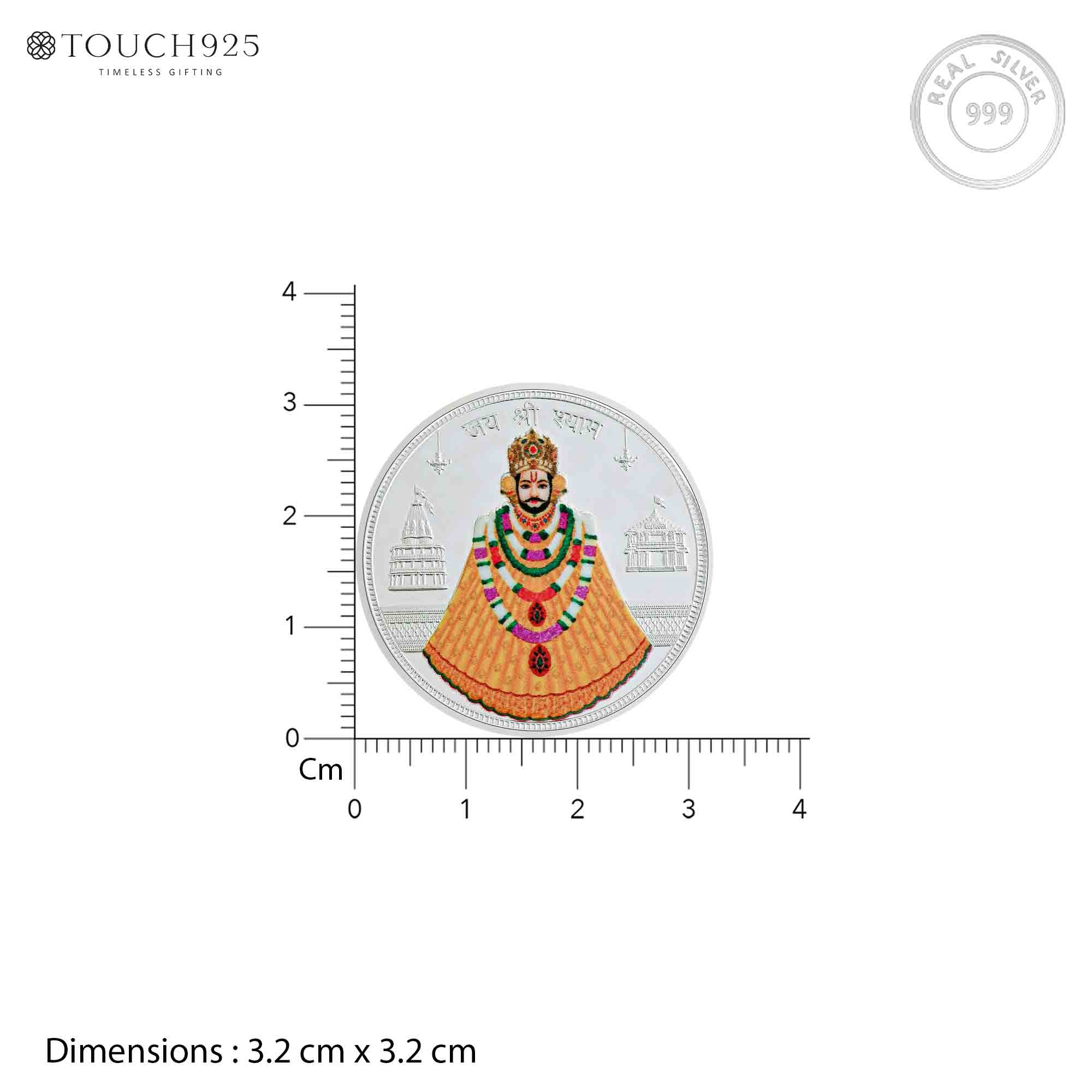 10g Shyam Baba Pure 999 Silver Coin