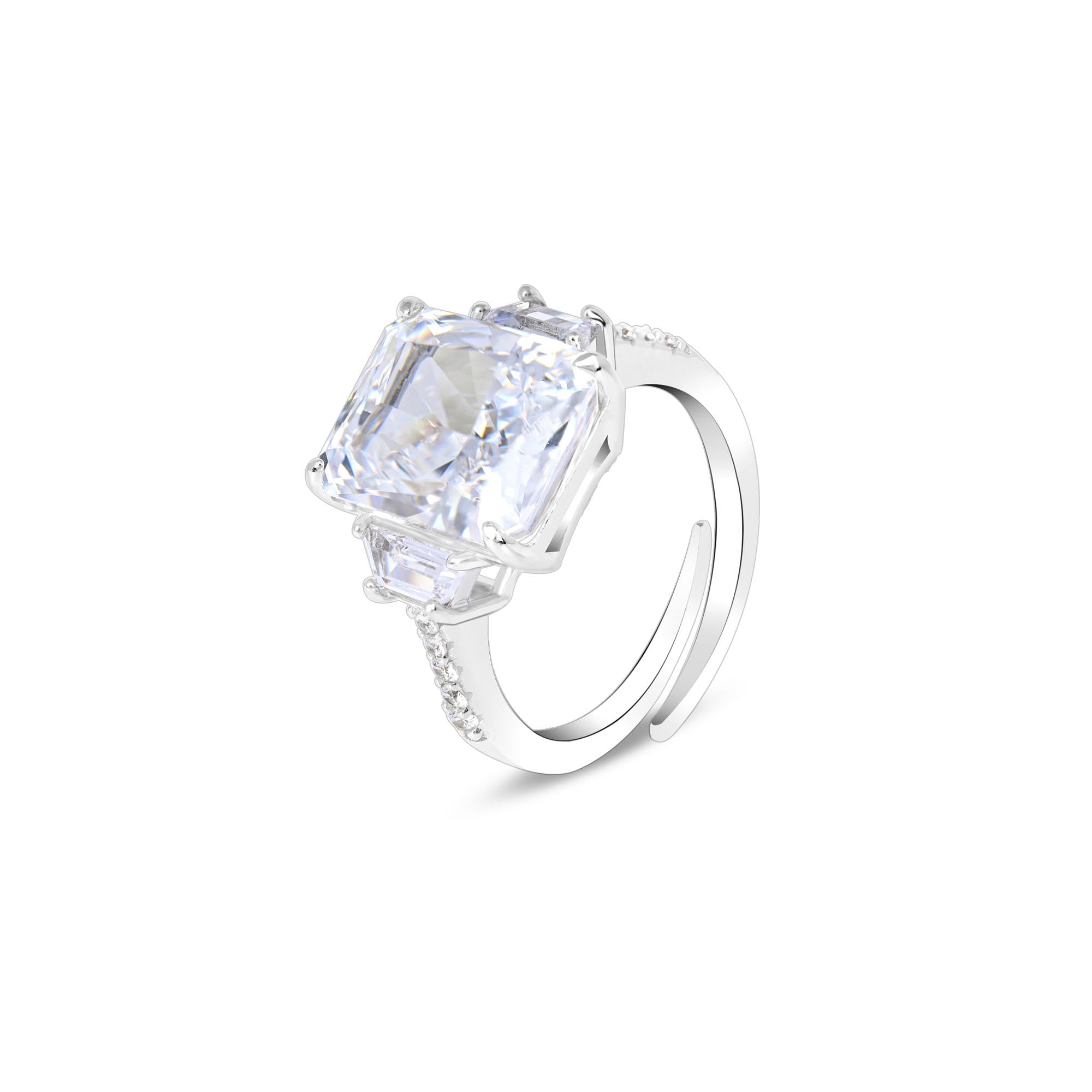 Majestic Three Stone Ring
