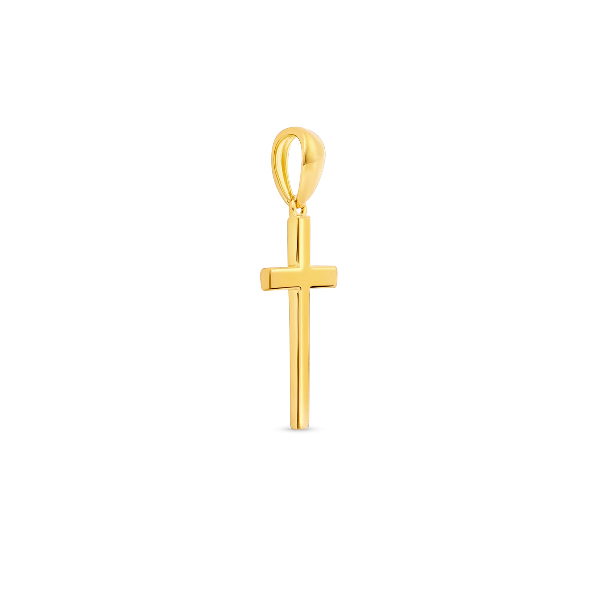 Minimal Cross Silver Pendant