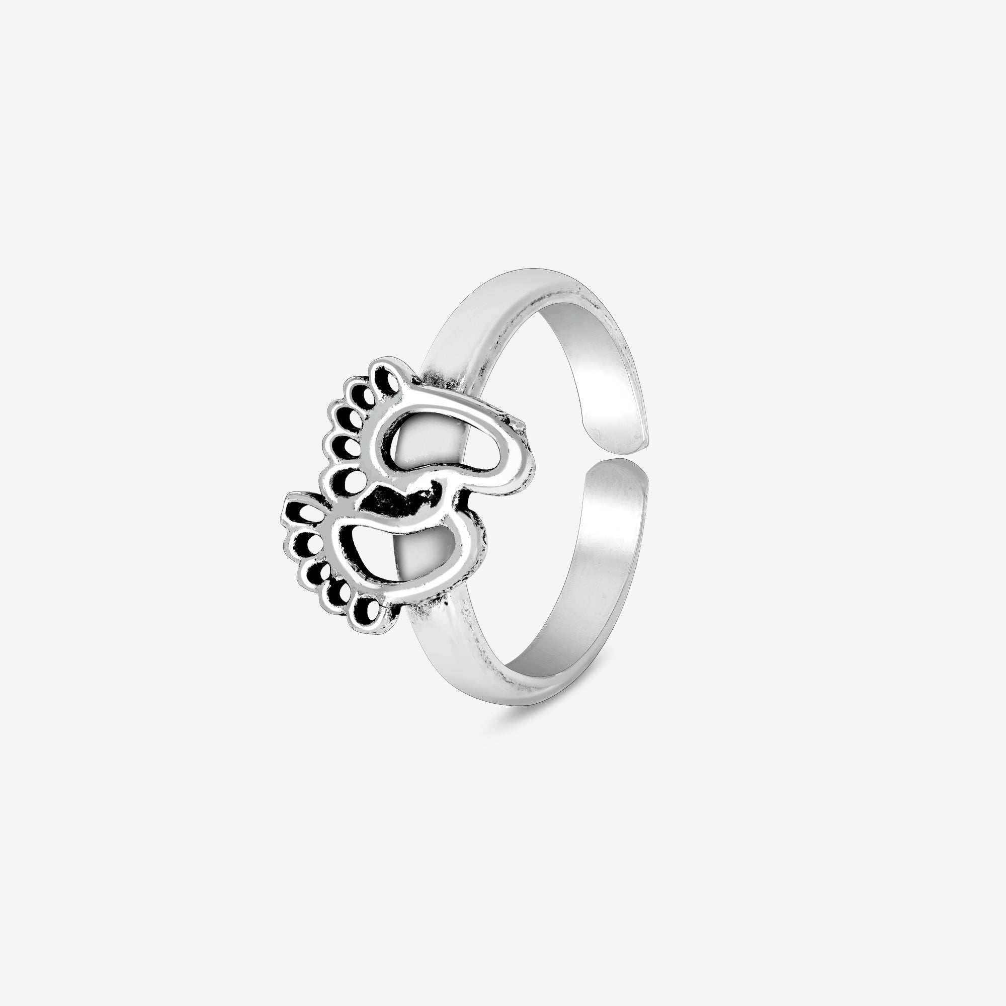 silver toe rings