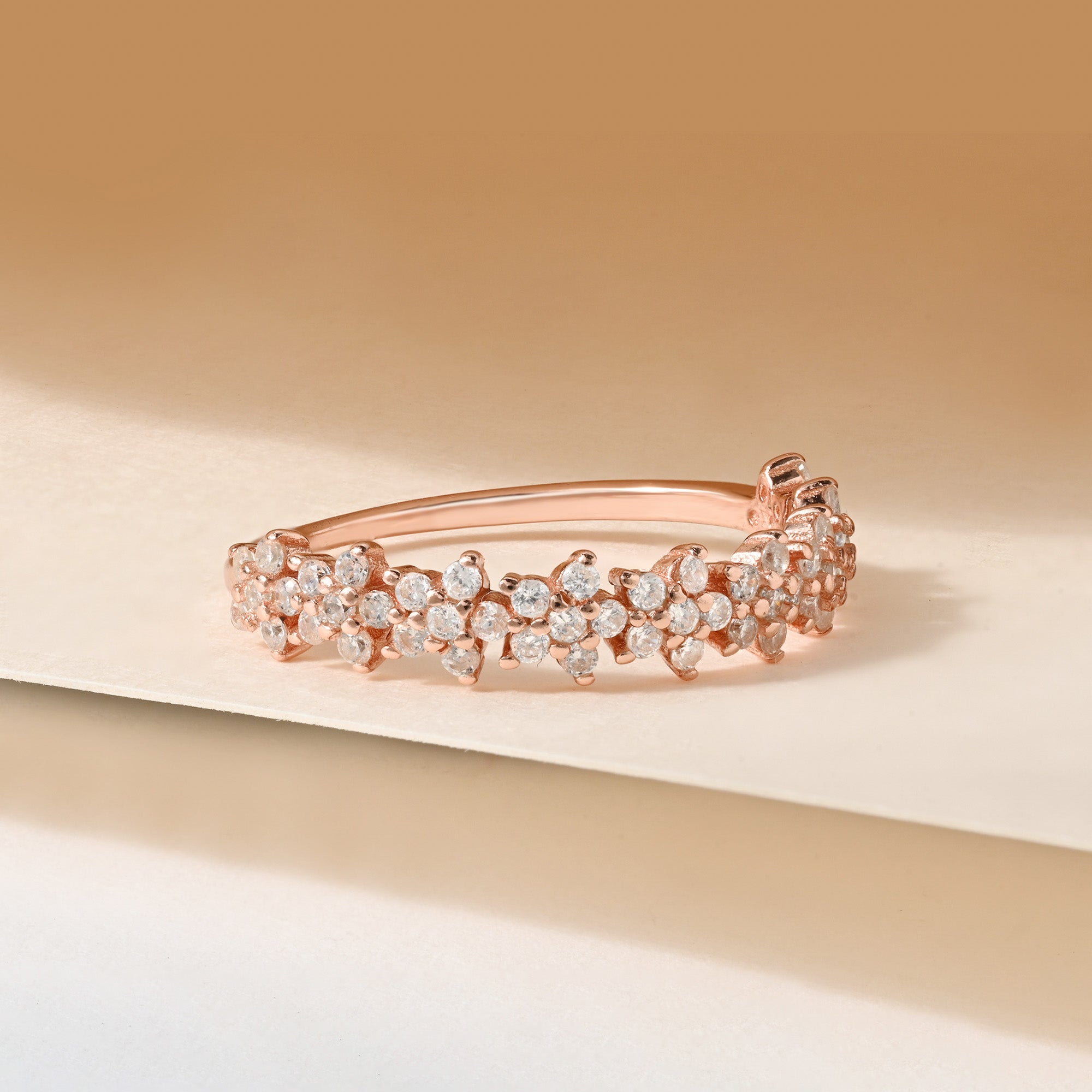 Blossom Curve Silver Ring