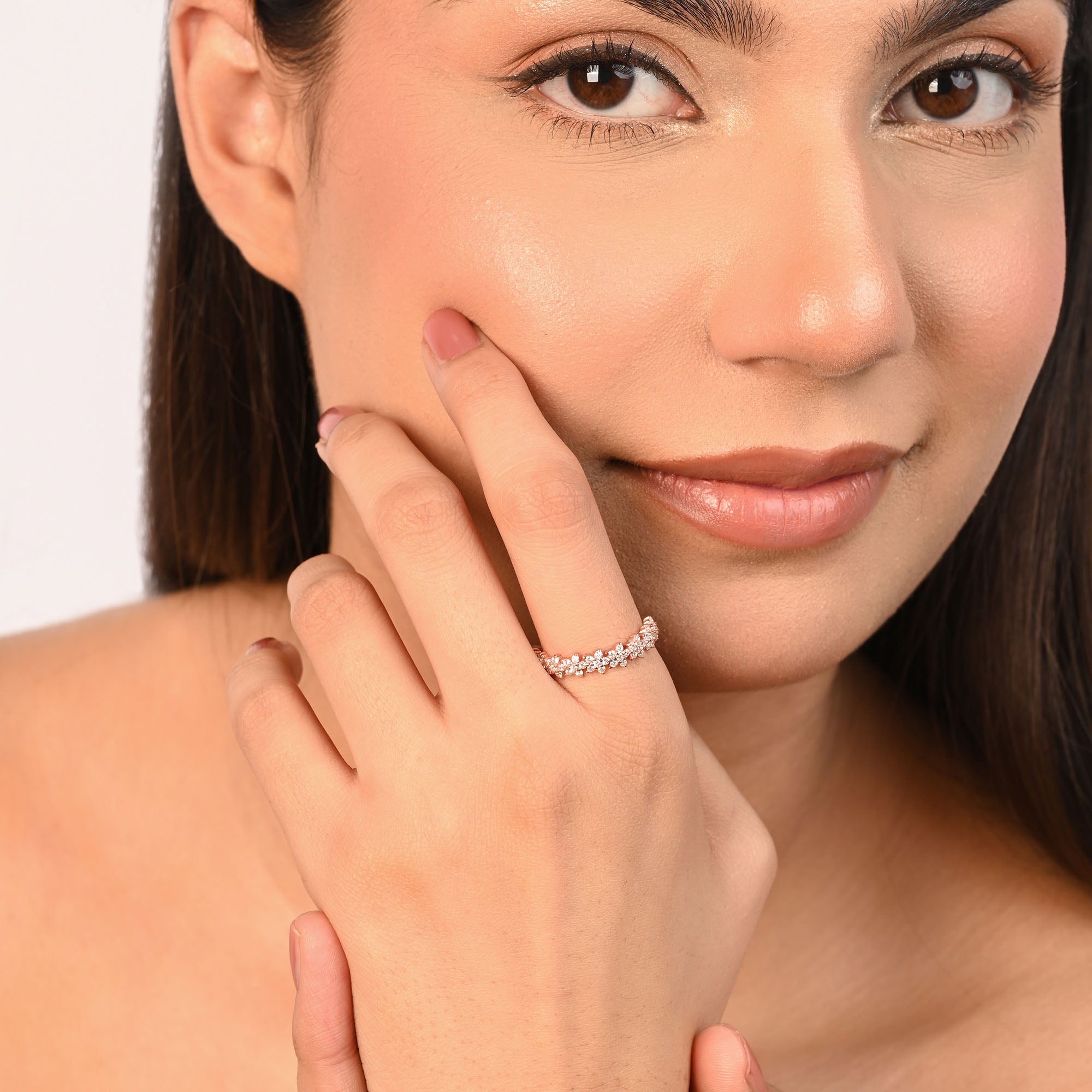 Blossom Curve Silver Ring