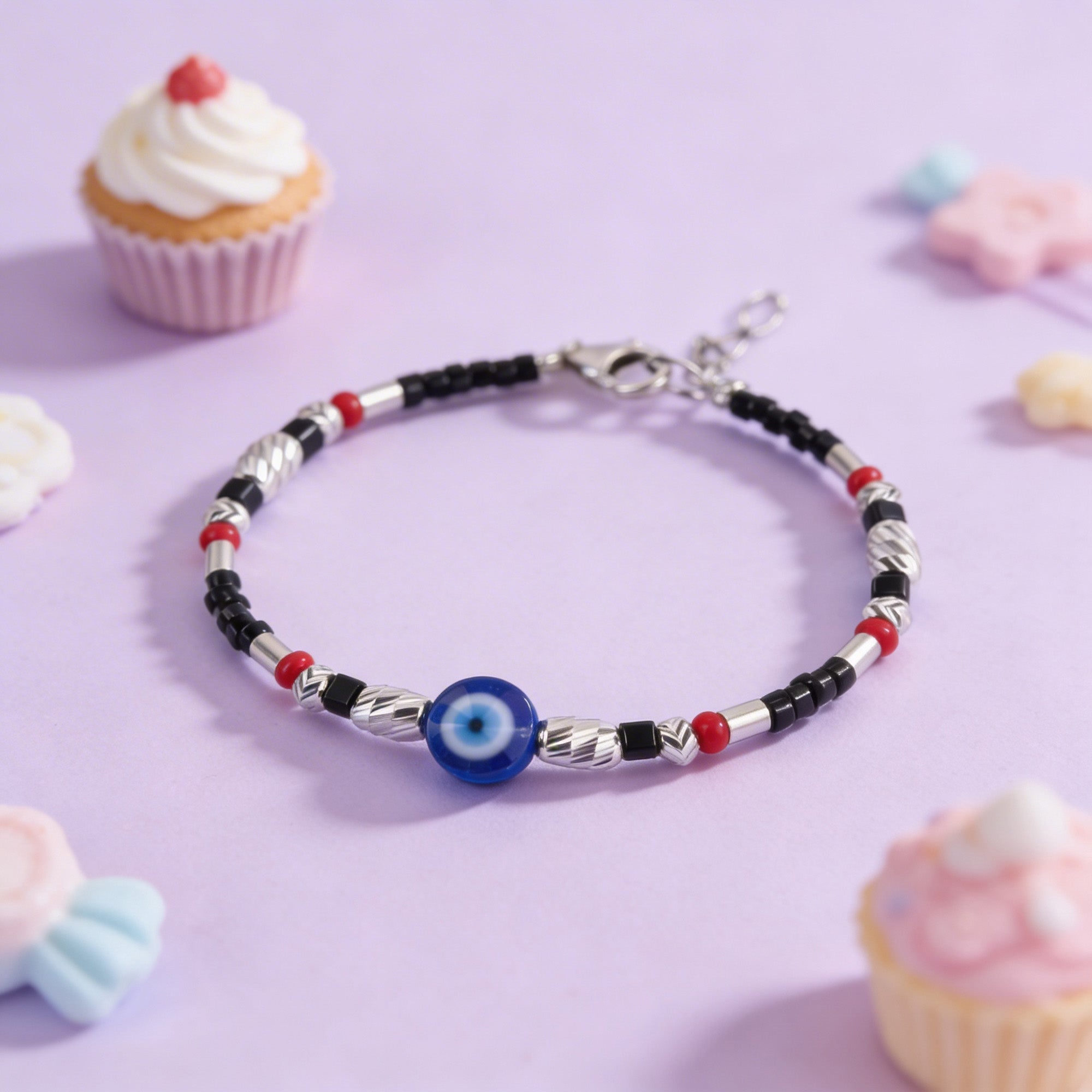 Blue Evil Eye Kids Anklet