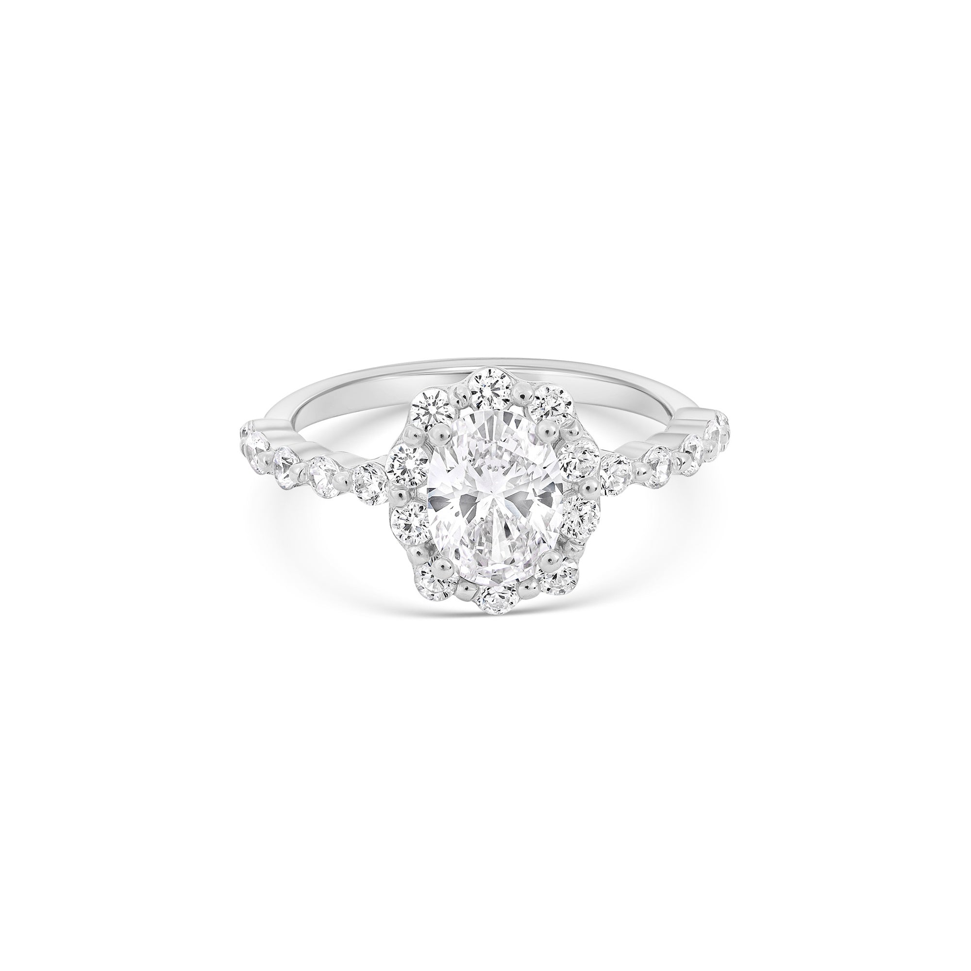 Round Cluster Halo Ring