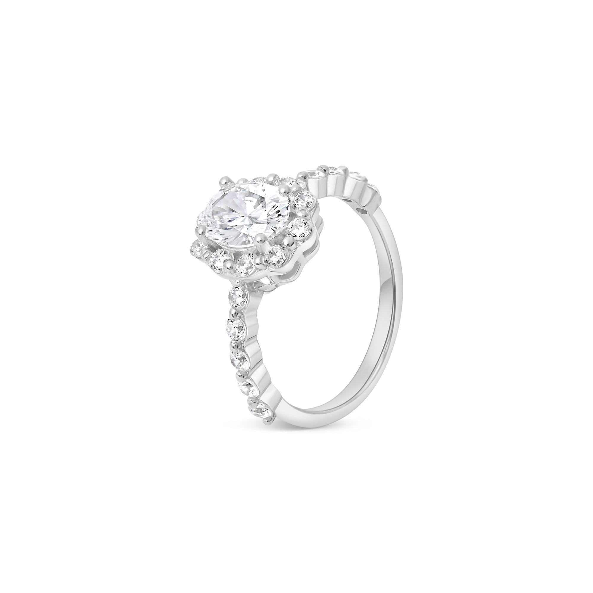 Round Cluster Halo Ring