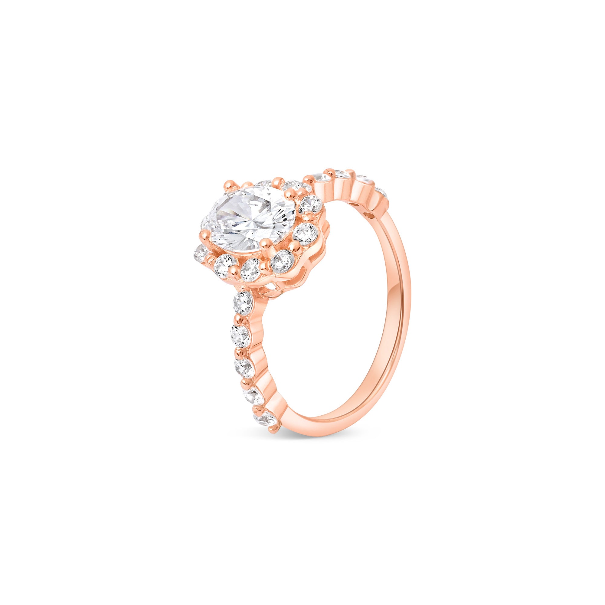 Round Cluster Halo Ring