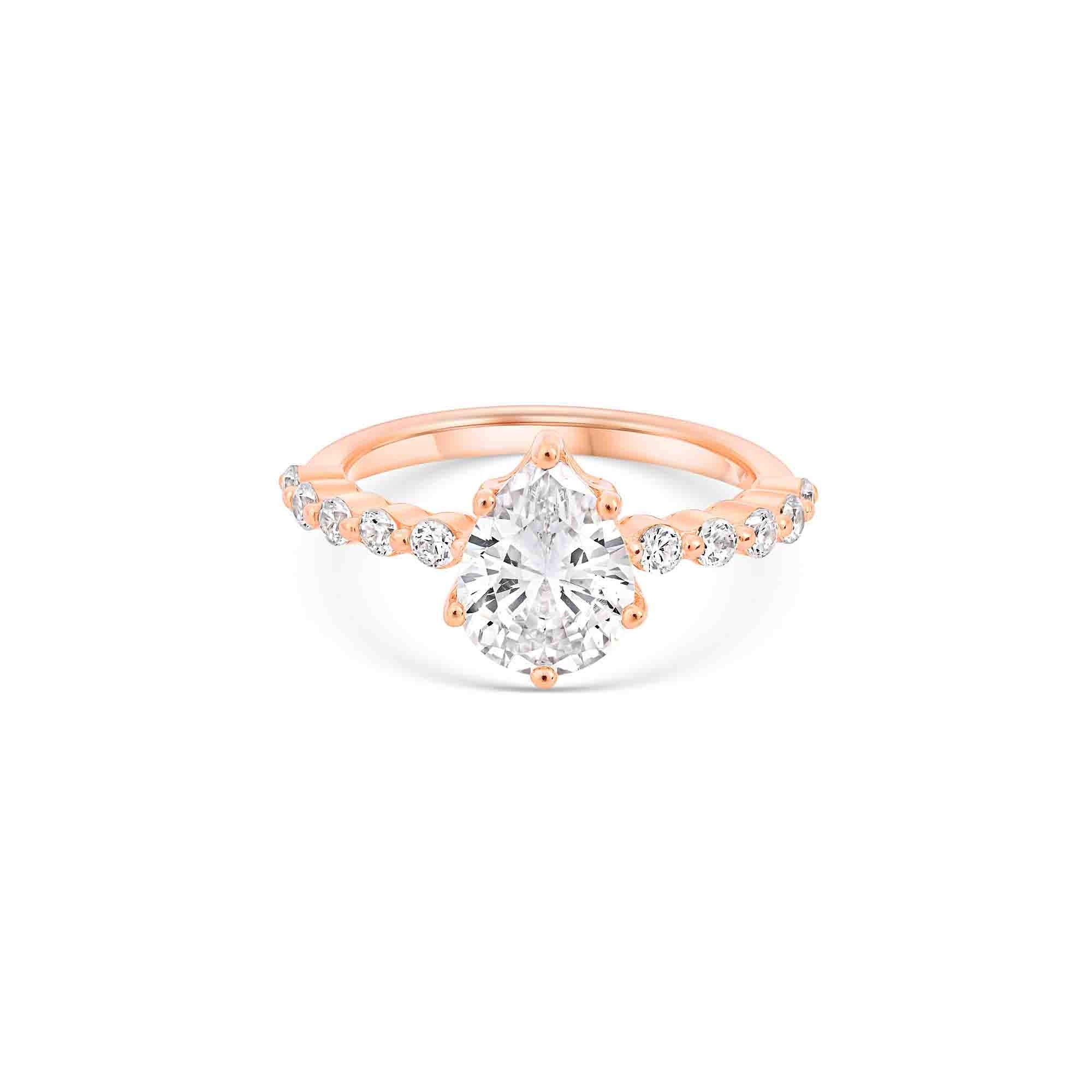 Pear Classic Accent Ring