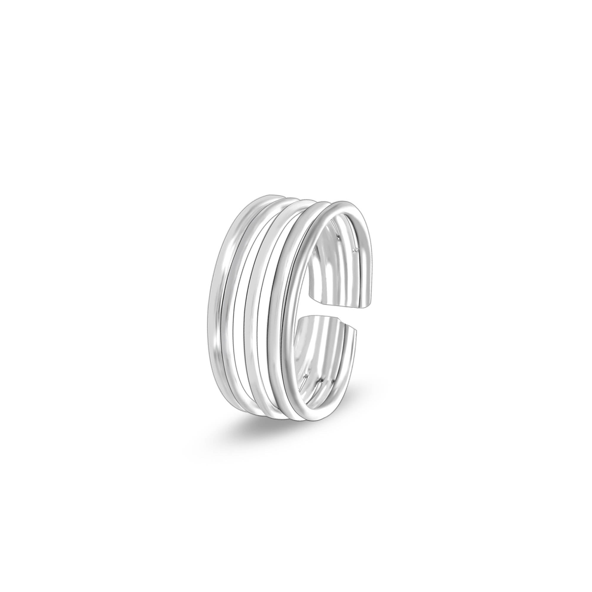 Multi Layered Band Toe Ring