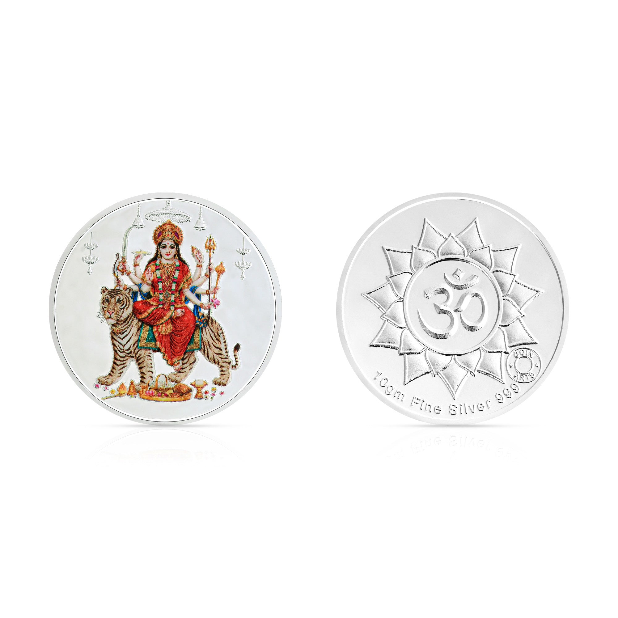 Pure 999 Silver 10g Durga Maa Coin