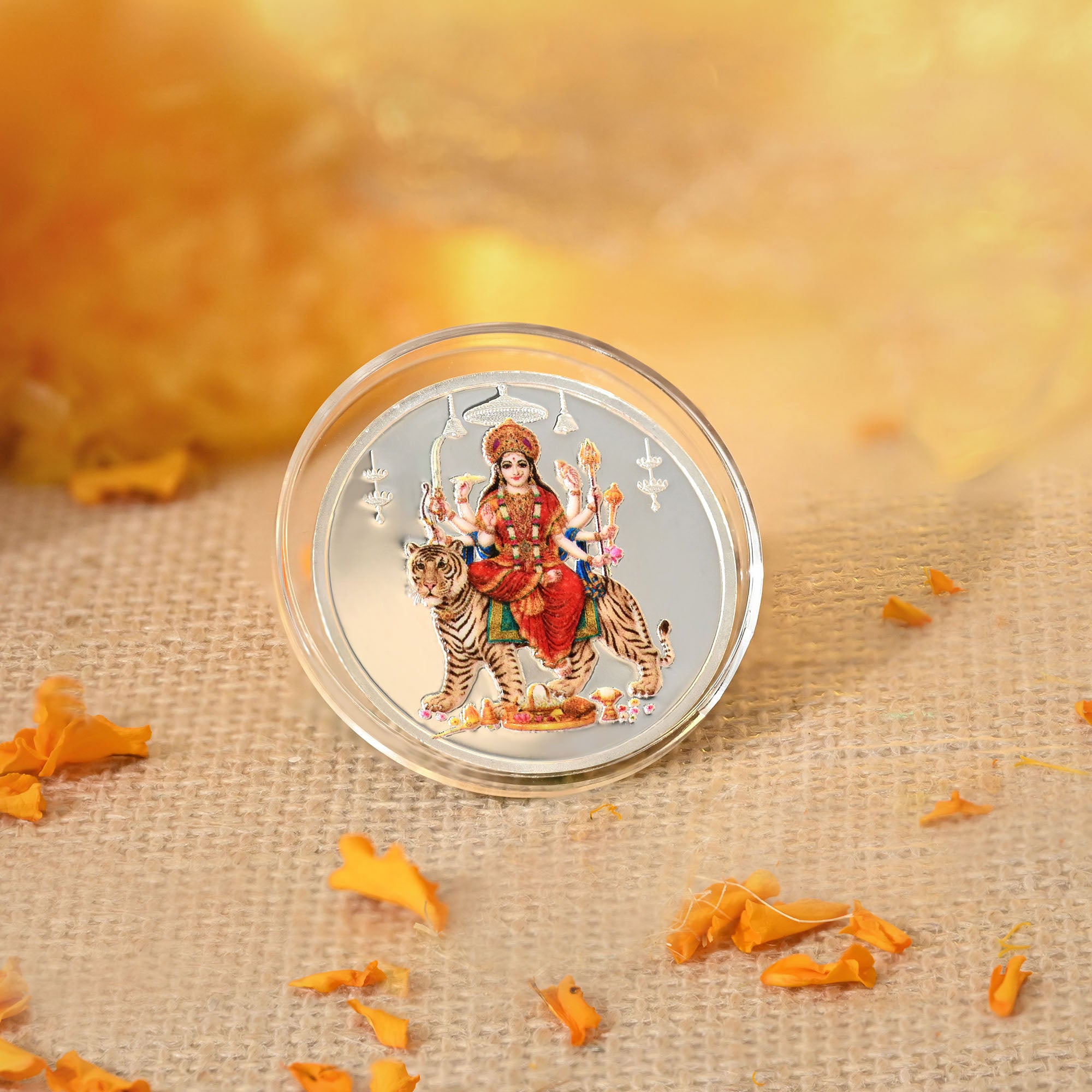 Pure 999 Silver 10g Durga Maa Coin
