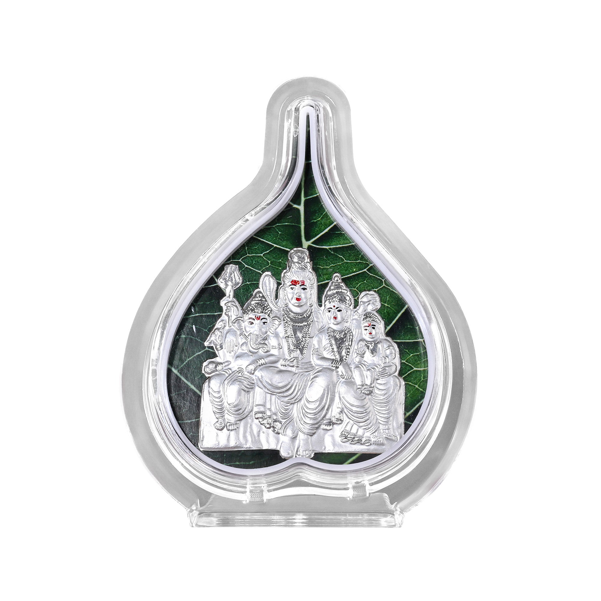 999 Silver Shiv Parivar Idol Frame