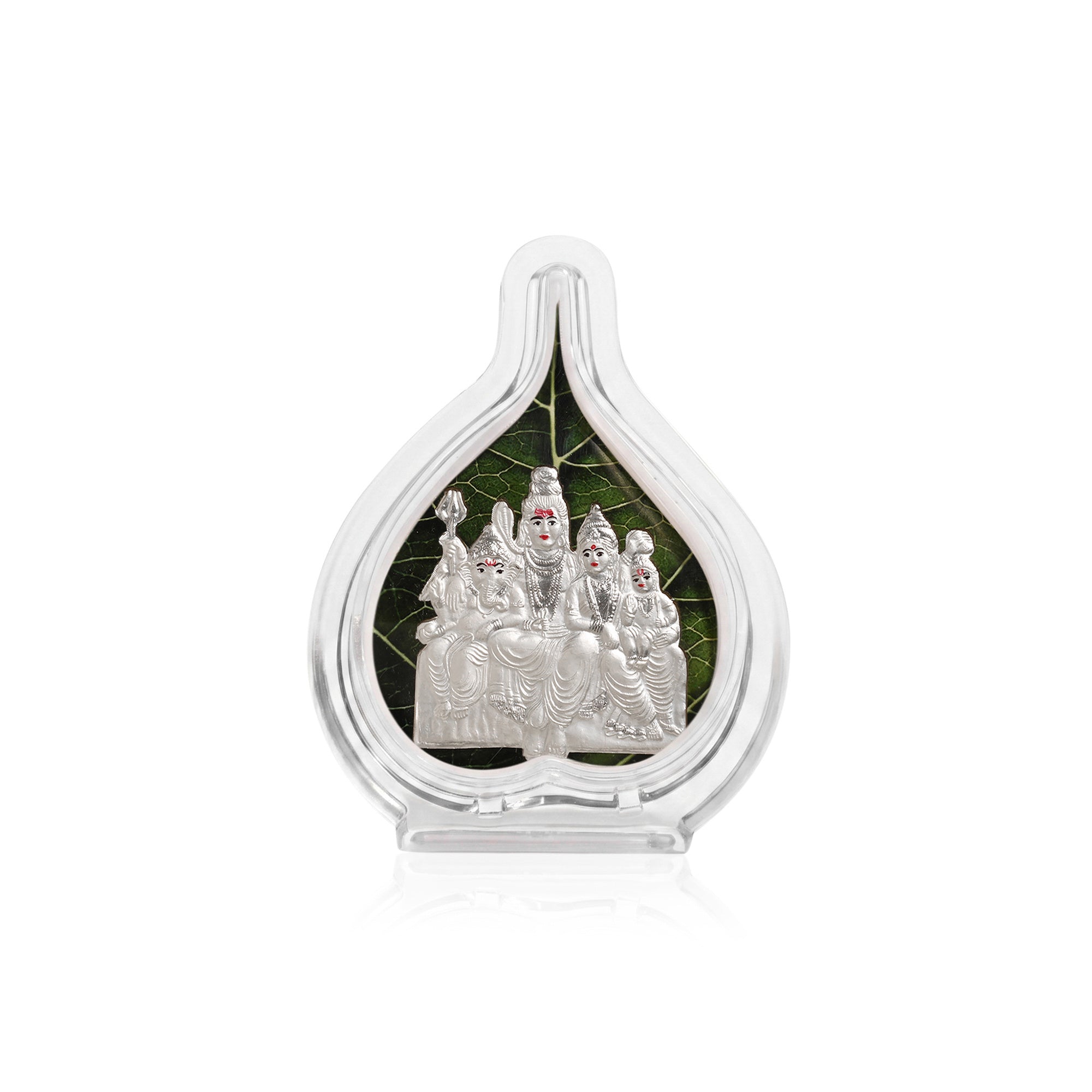 999 Silver Shiv Parivar Idol Frame