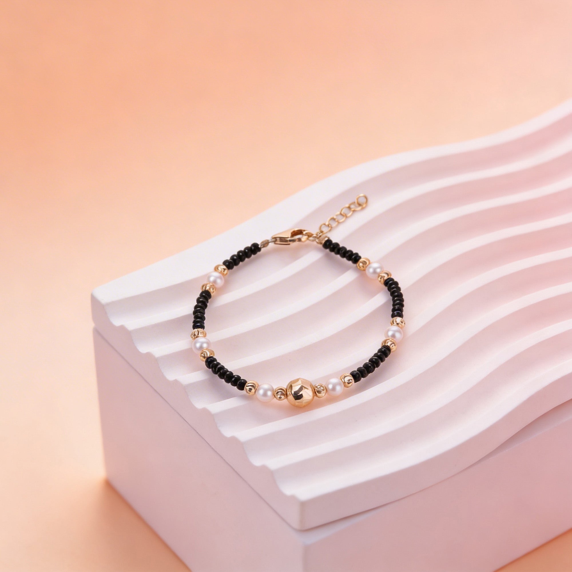 Pink Pearl Shimmer Kids Anklet