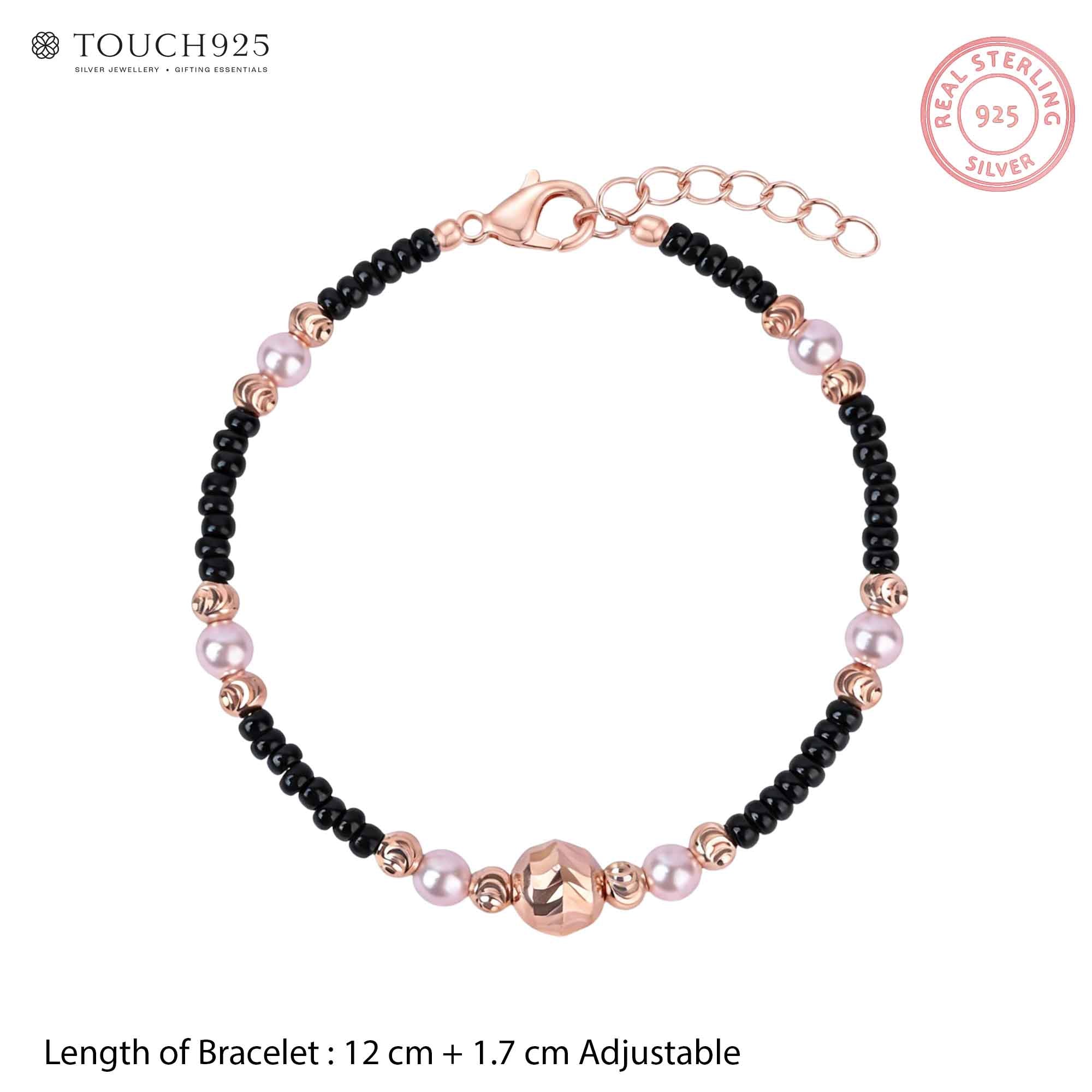 Pink Pearl Shimmer Kids Anklet