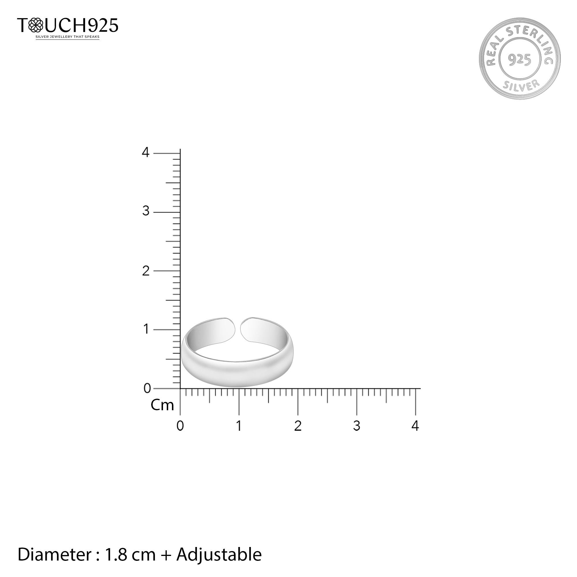 Classic Band Toe Ring