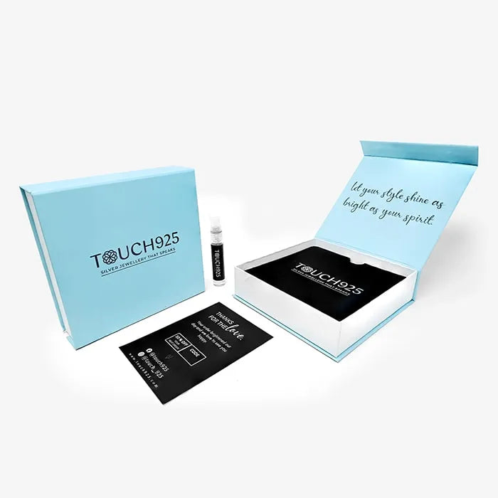 Graceful Heartstrings Silver Necklace Set - Touch925