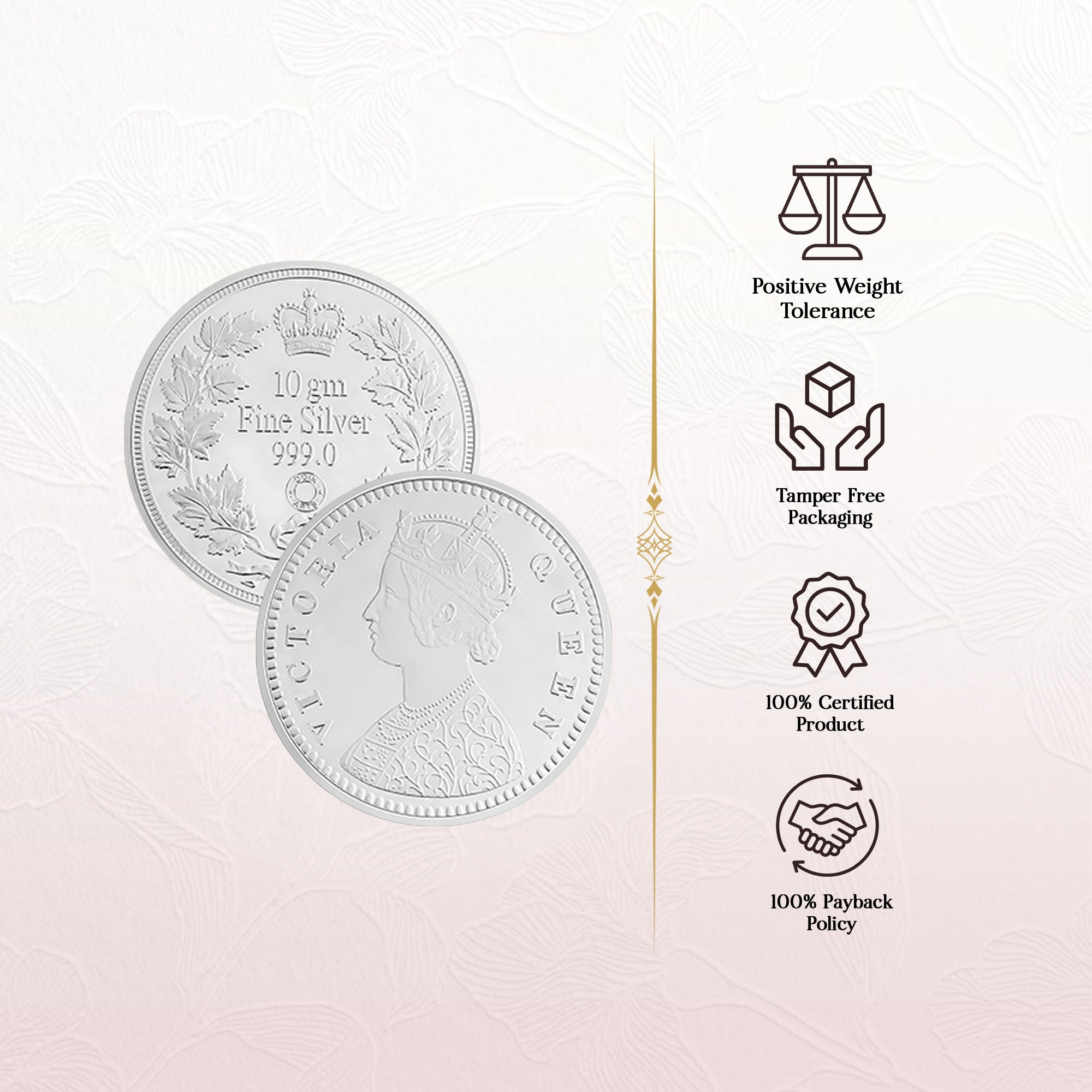 Pure 999 Silver 10g Queen Victoria Coin