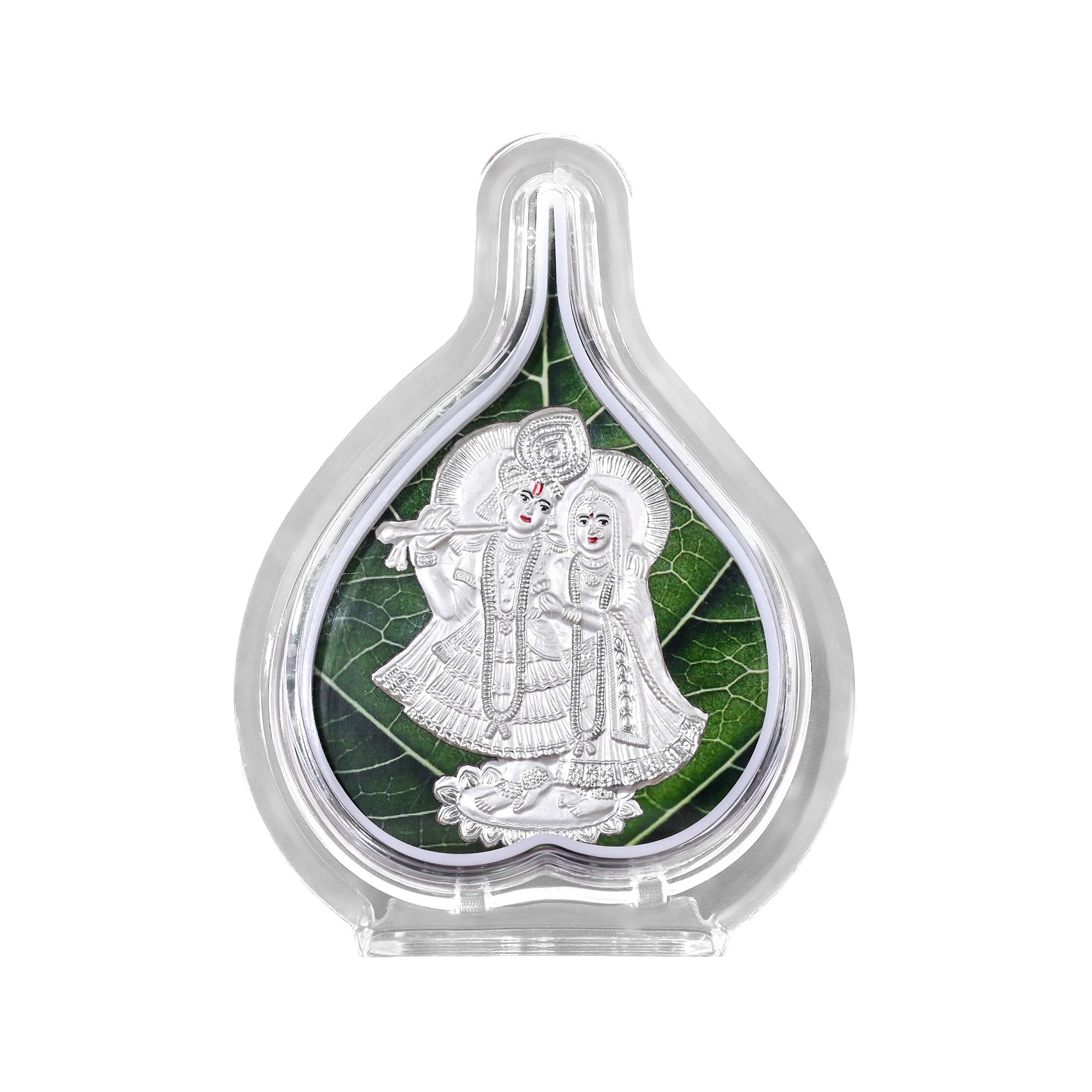 999 Silver Radha Krishna Idol Frame
