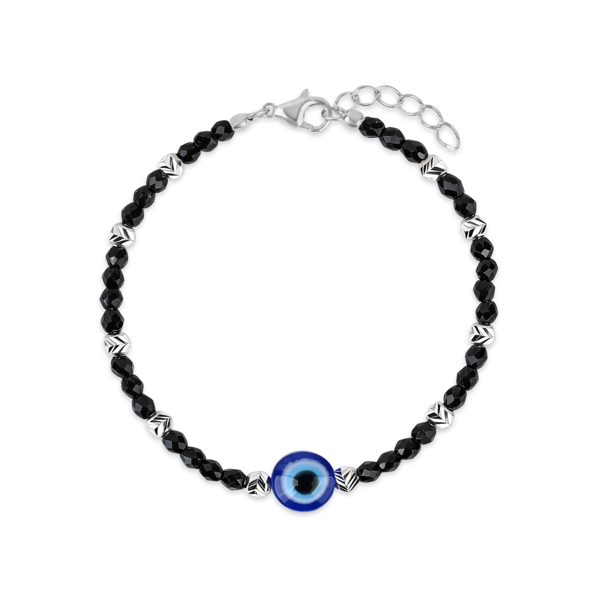 925 Silver Evil Eye Kids Anklet