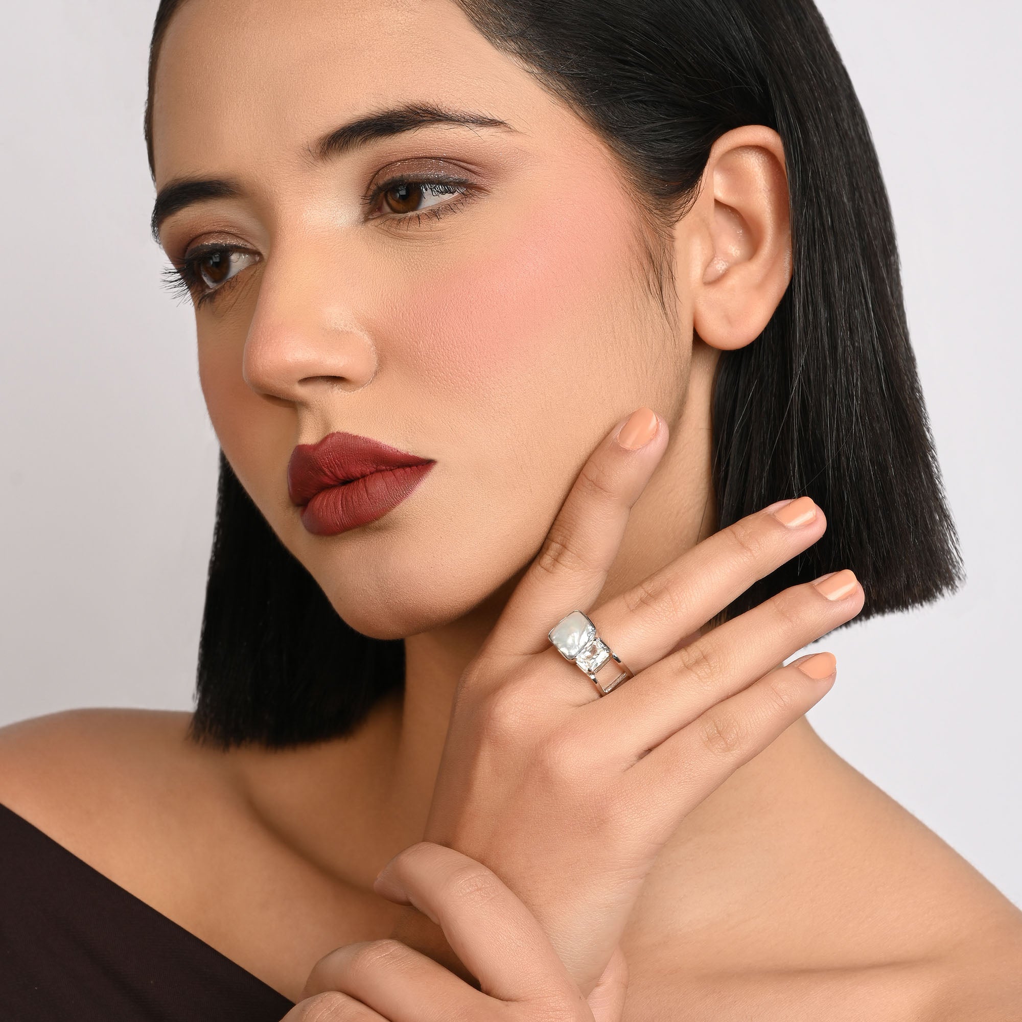 Pearl Prism Ring