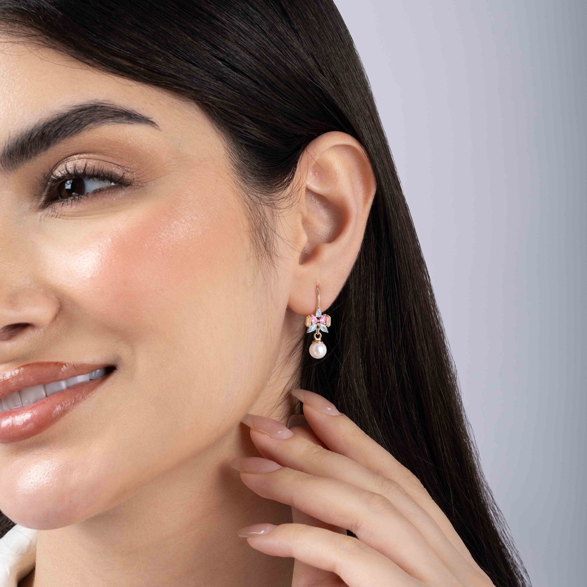 silver earrings