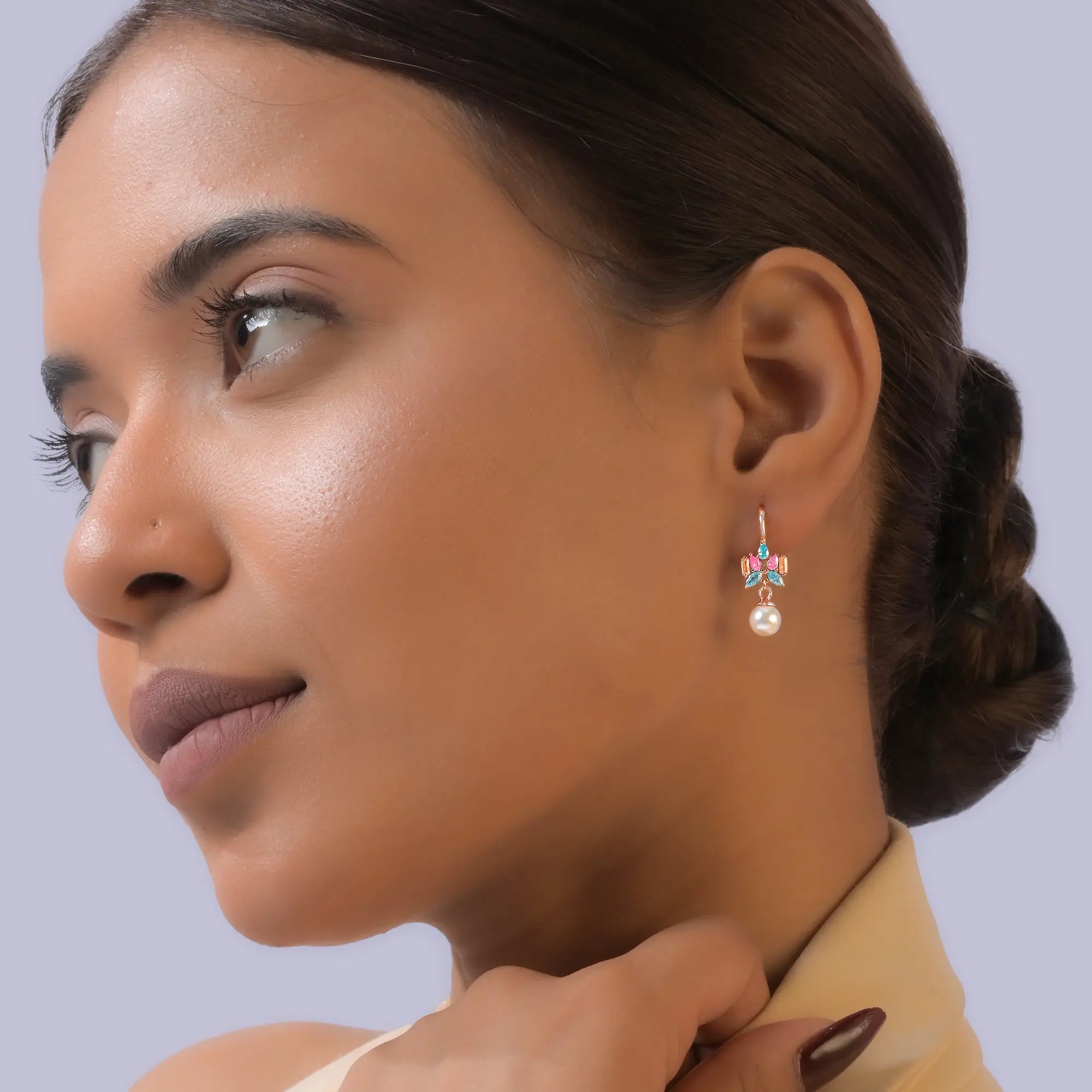 silver earrings