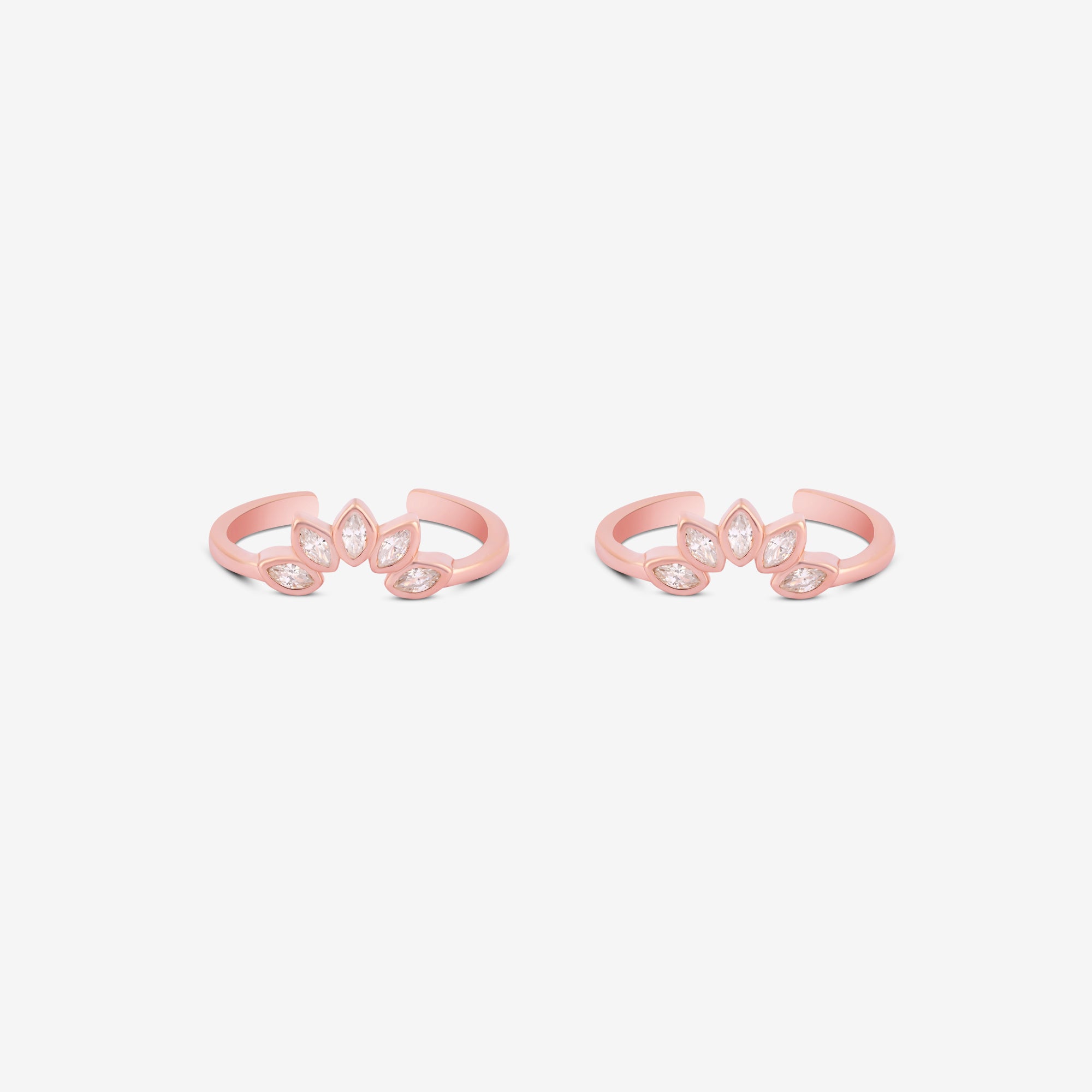 silver toe rings