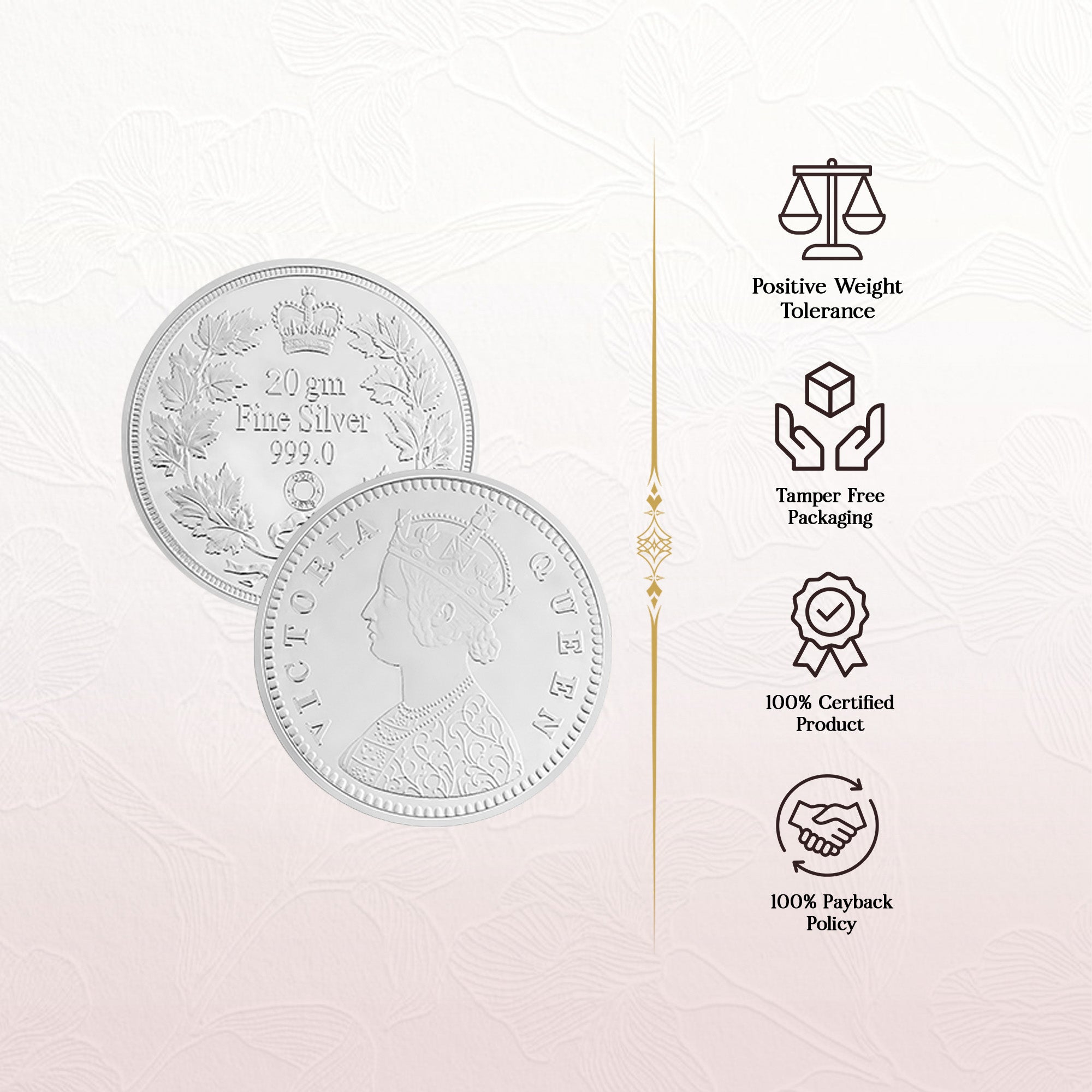 Pure 999 Silver 20g Queen Victoria Coin