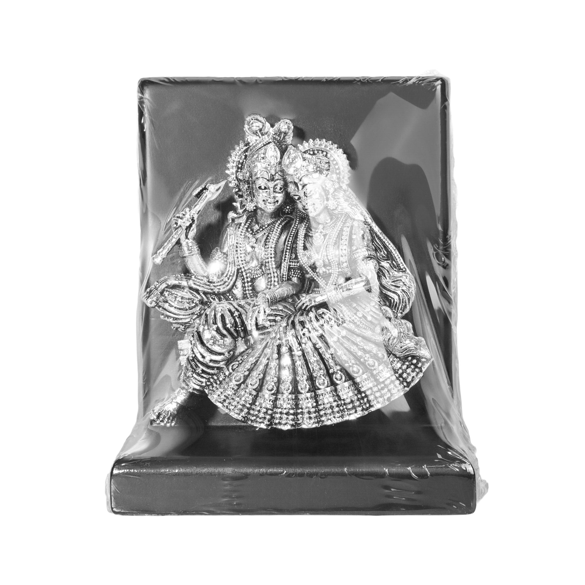 999 Silver Radha Krishna Decorative Idol