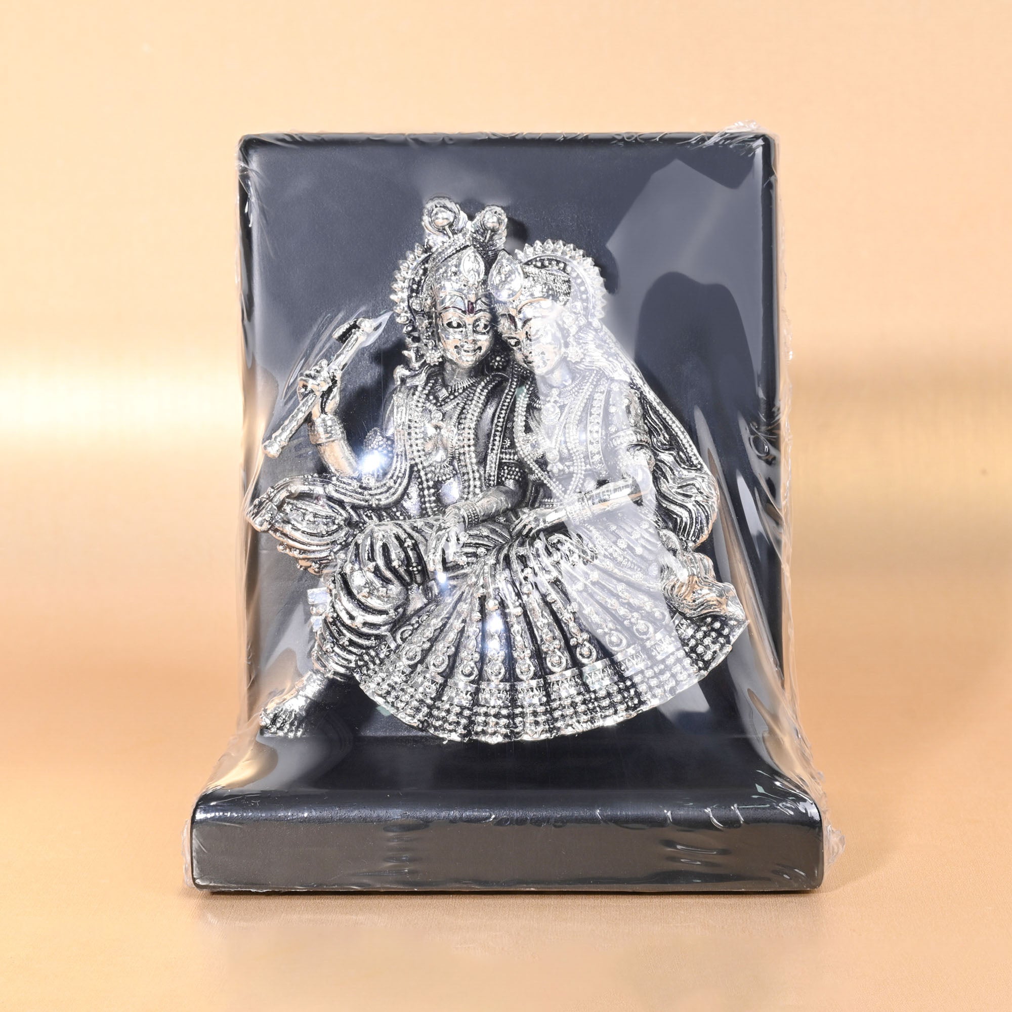 999 Silver Radha Krishna Decorative Idol