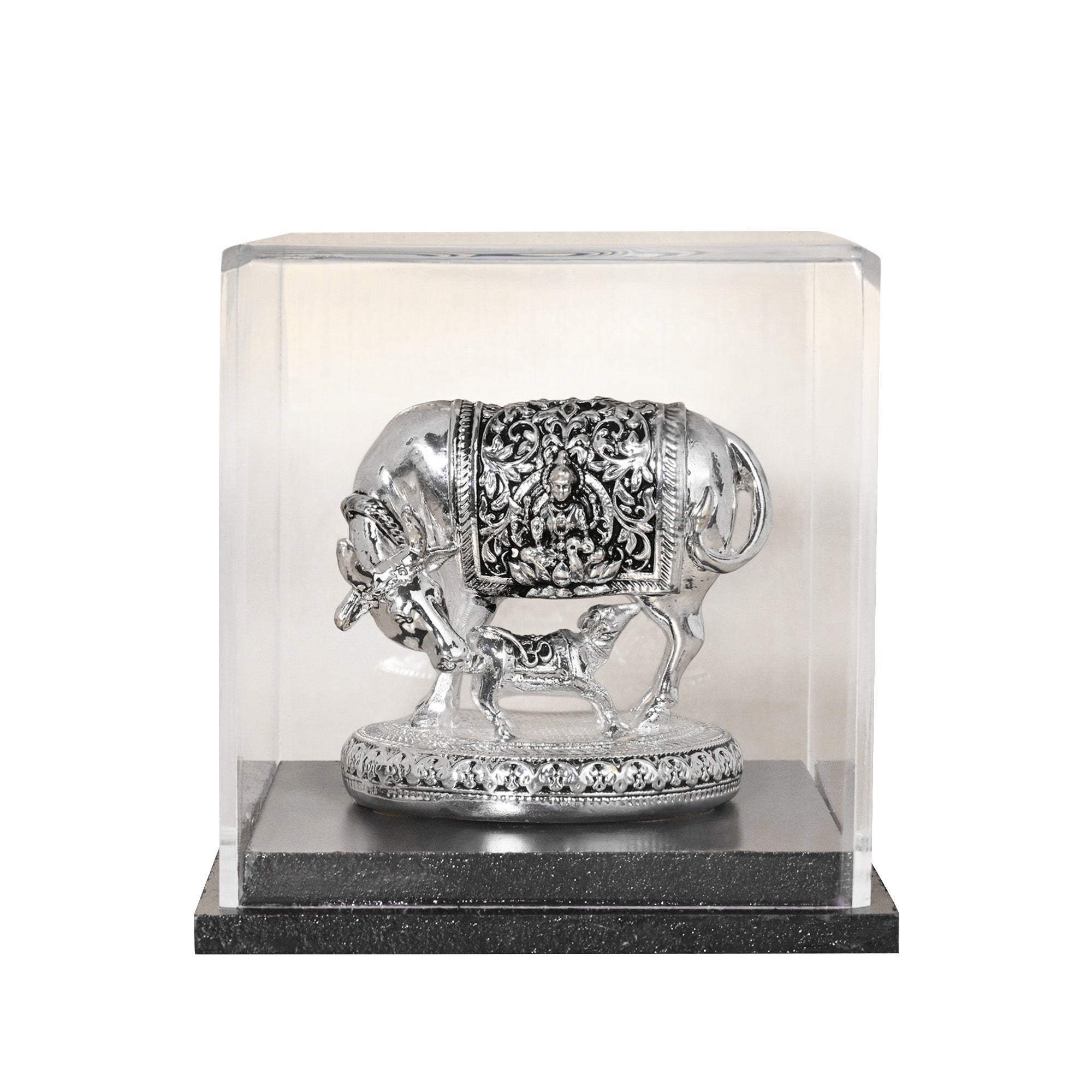 999 Silver Nandi Intricate Carvings Idol