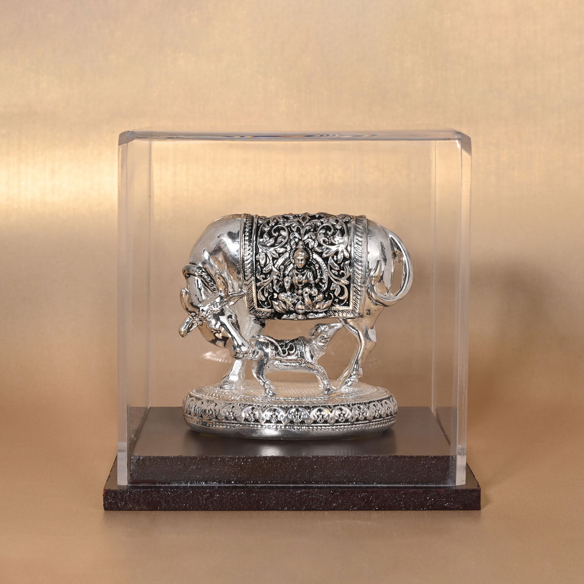 999 Silver Nandi Intricate Carvings Idol