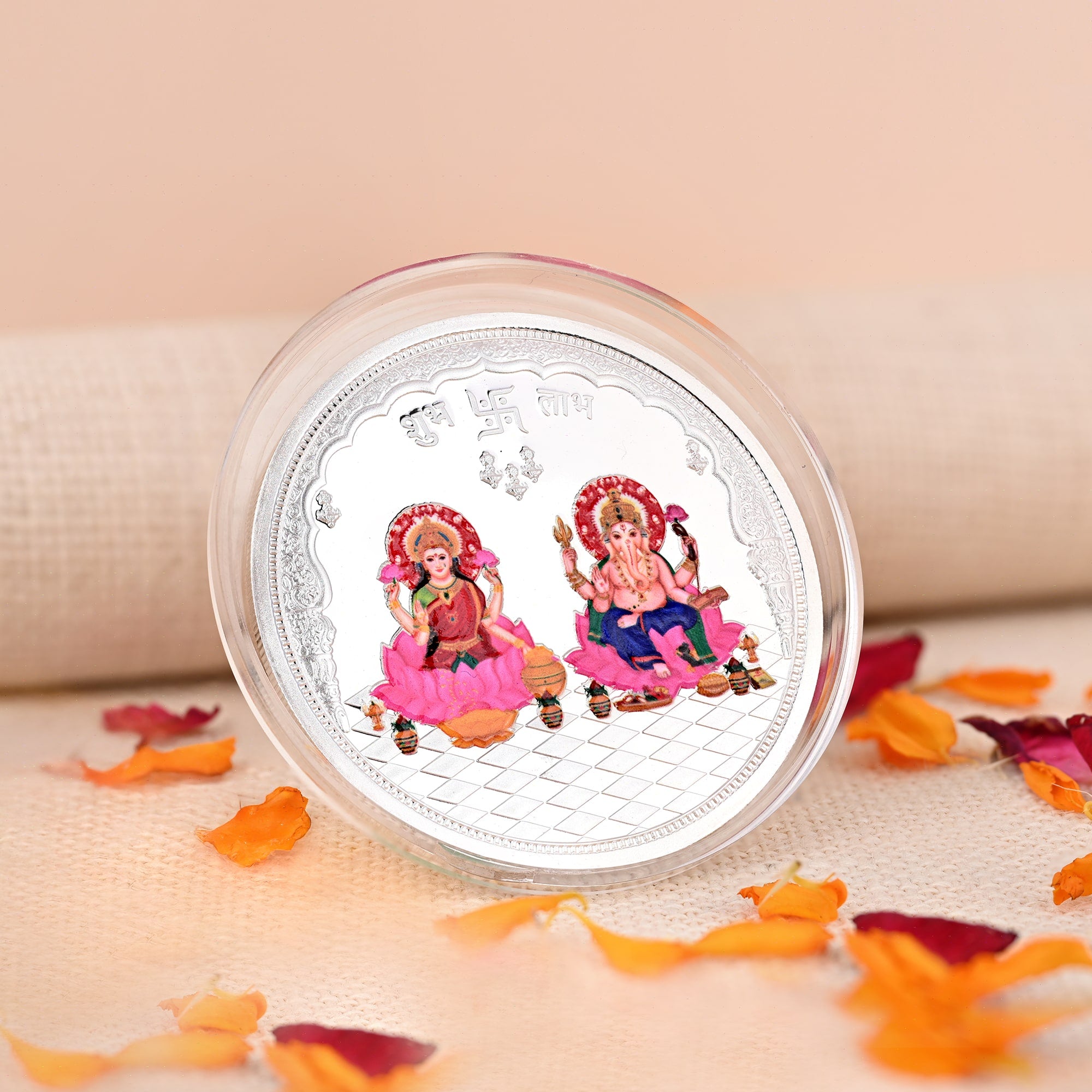 Pure 999 Silver 20g Lakshmi Ganesh Coin
