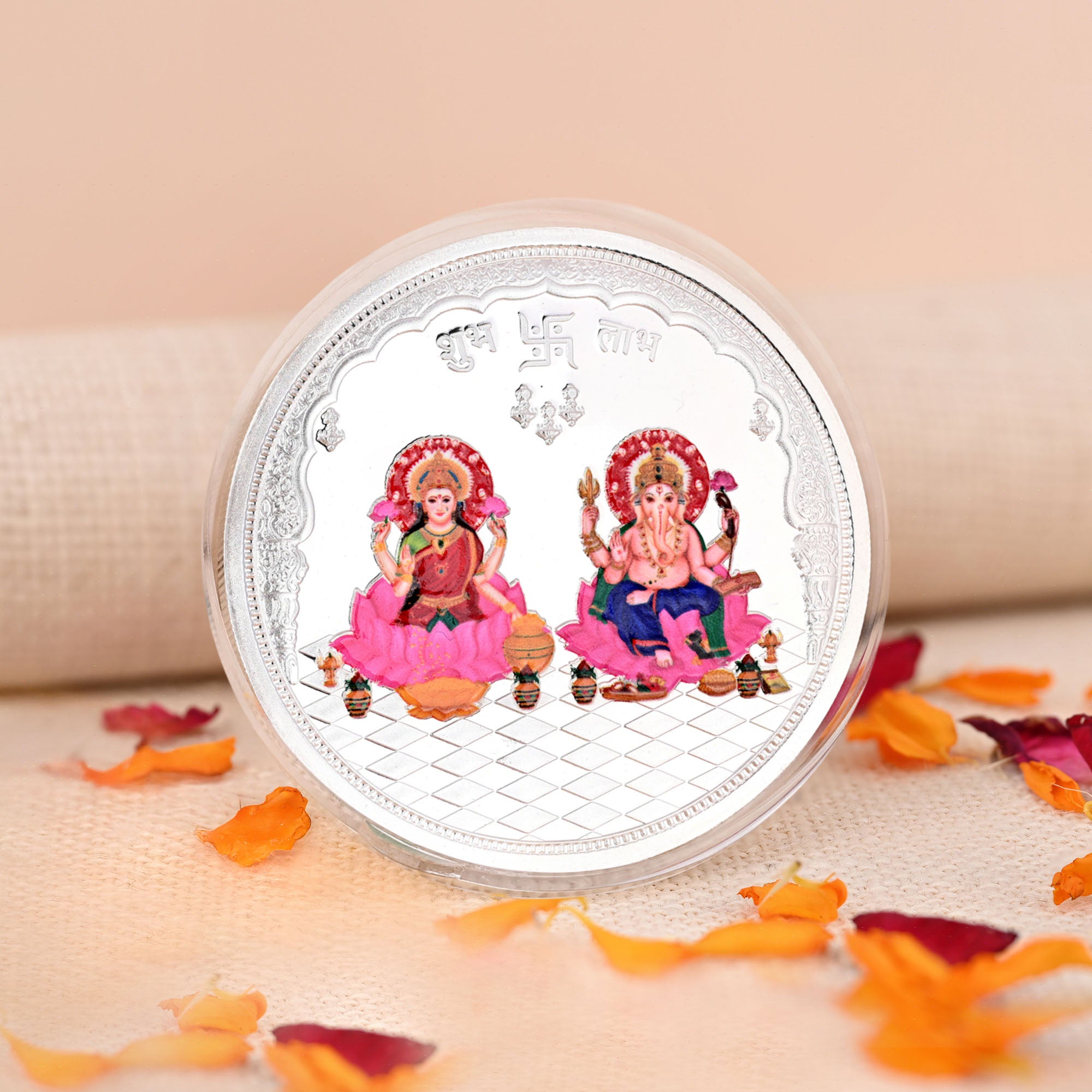 Pure 999 Silver 20g Lakshmi Ganesh Coin
