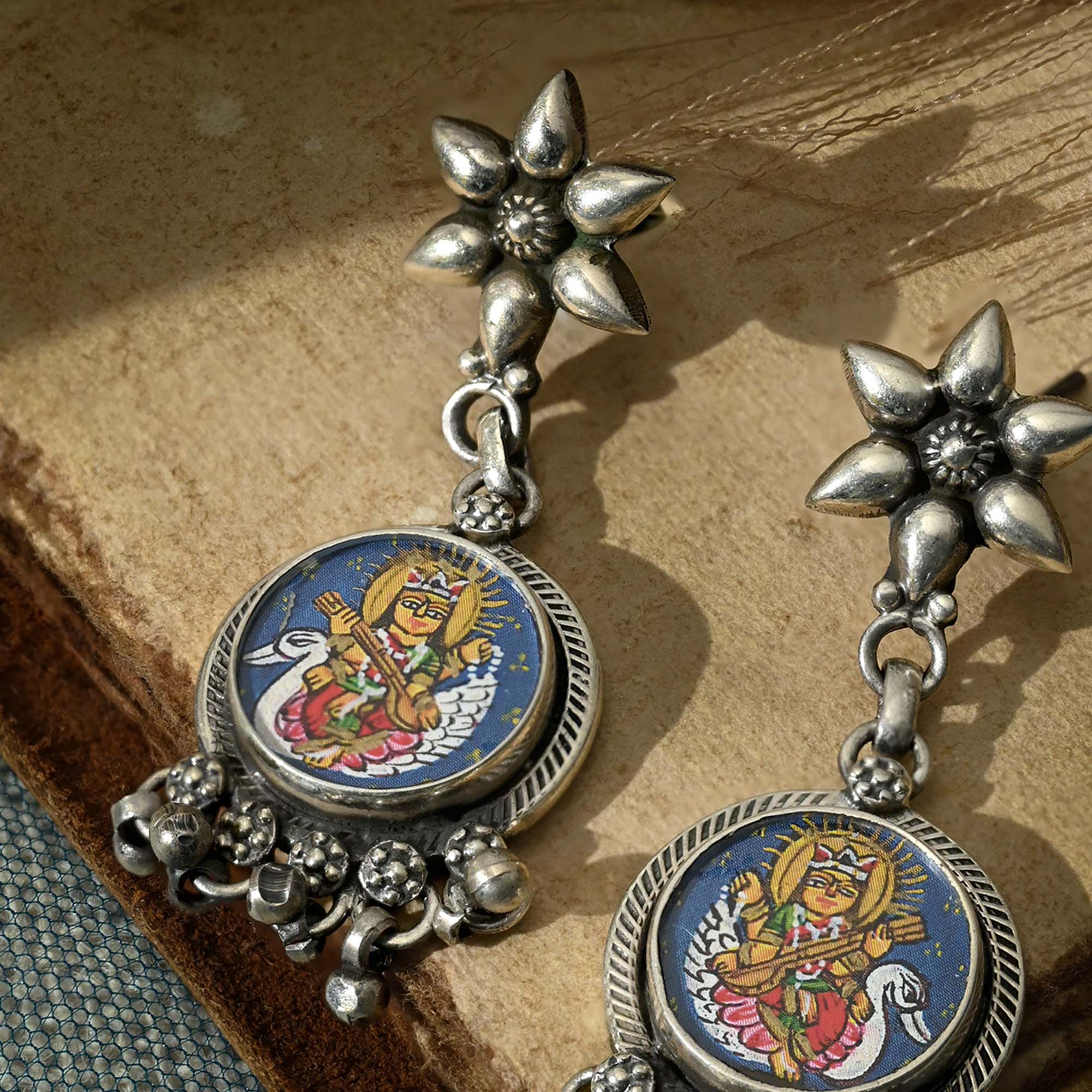 Handcrafted Goddess Motif Earrings