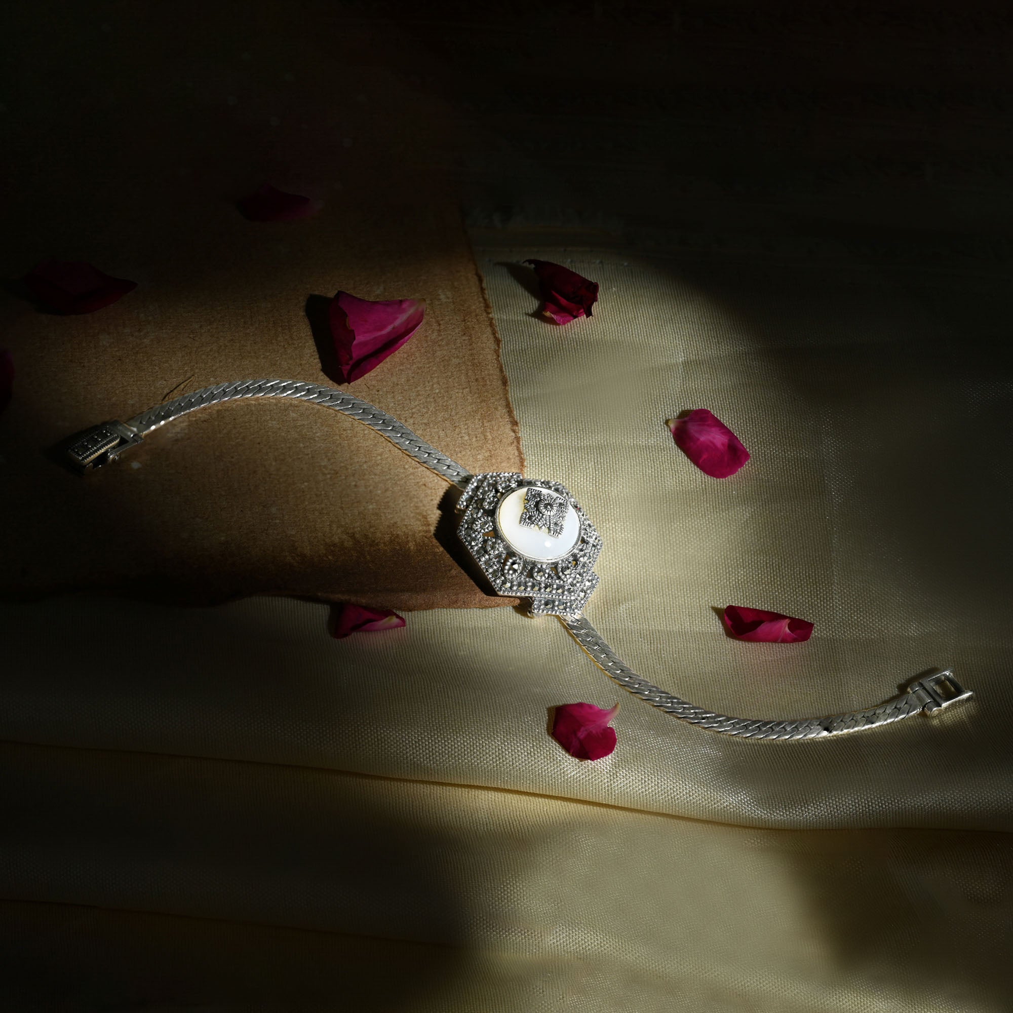 Hexagonal Silver Bracelet