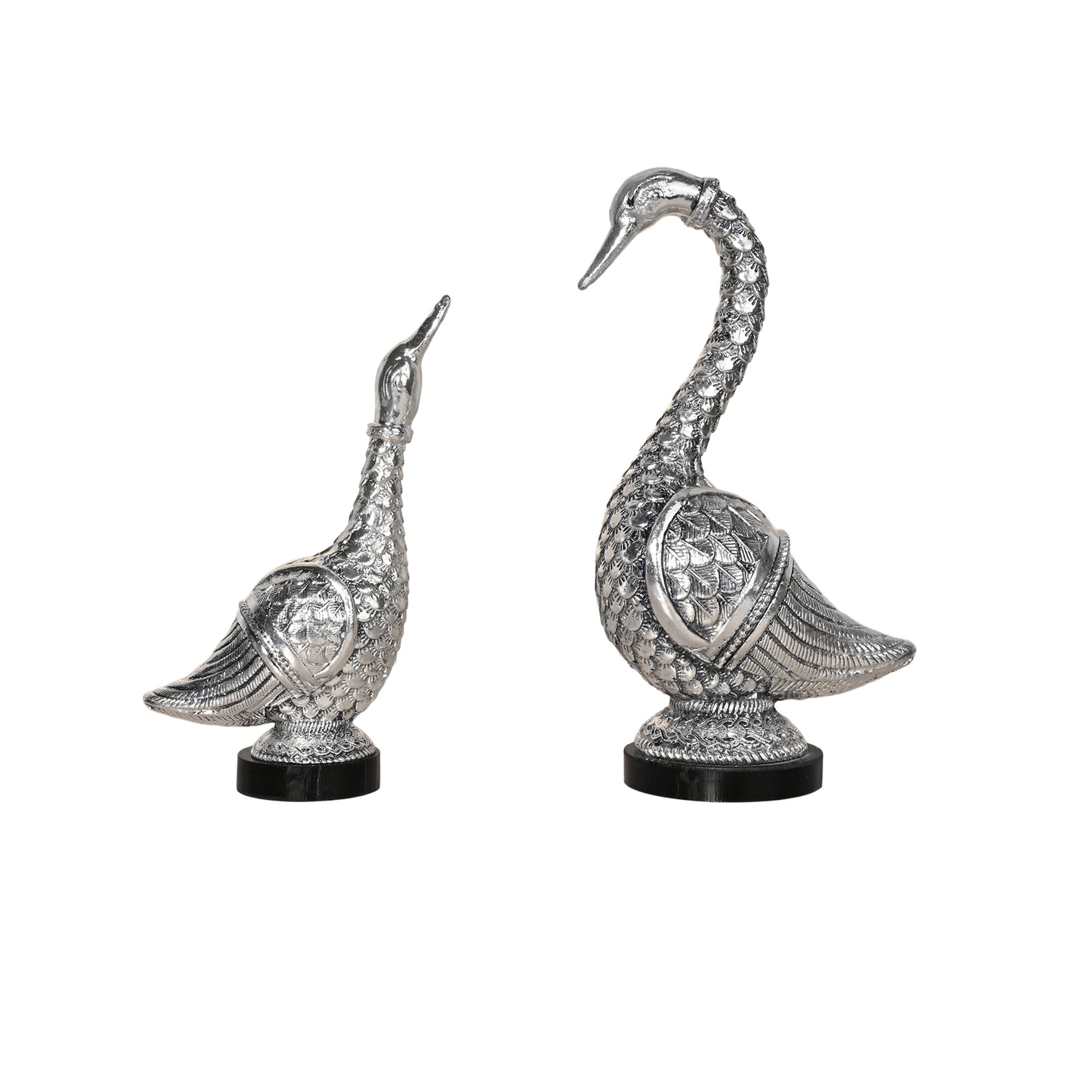 999 Silver Swan Pair Gift Box