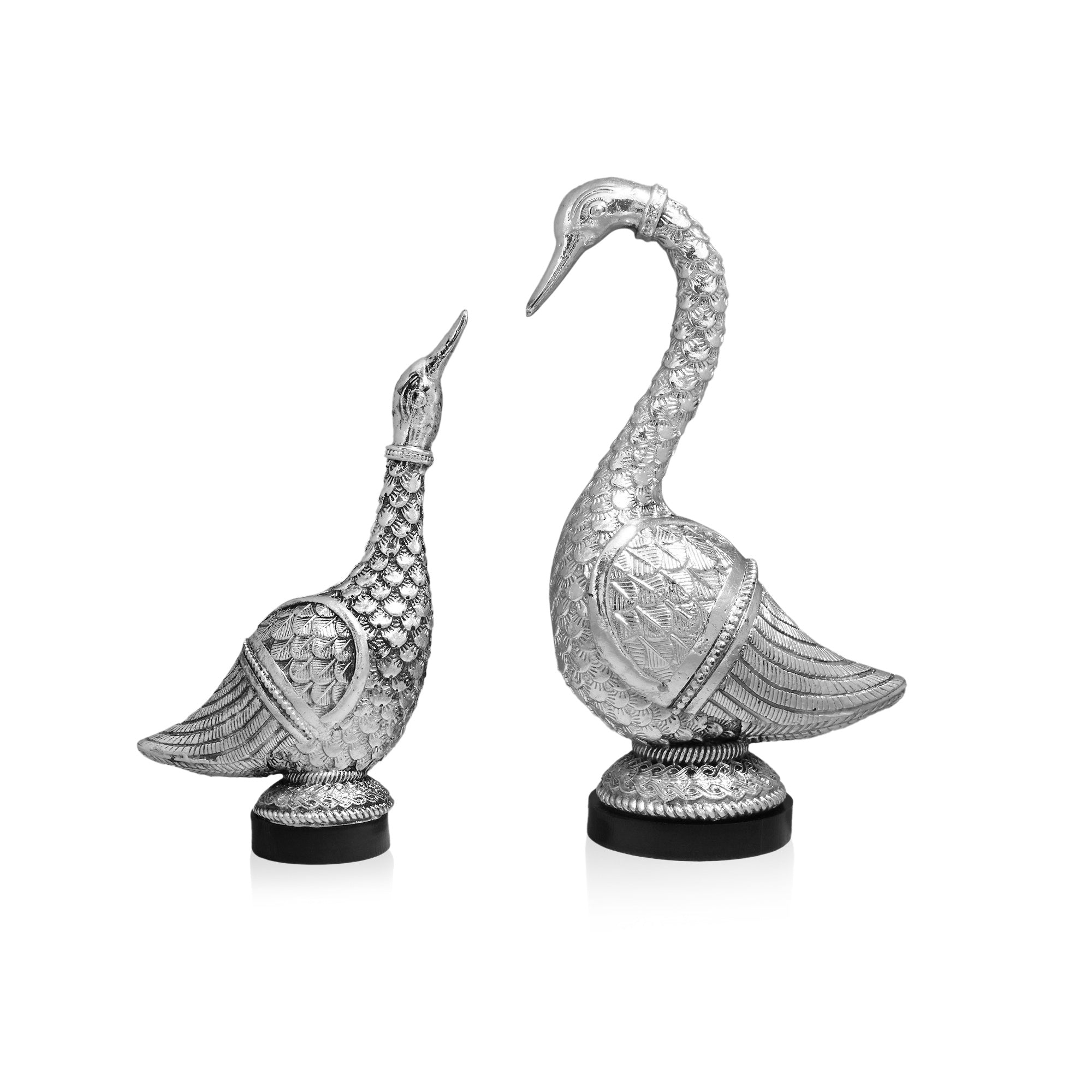 999 Silver Swan Pair Gift Box