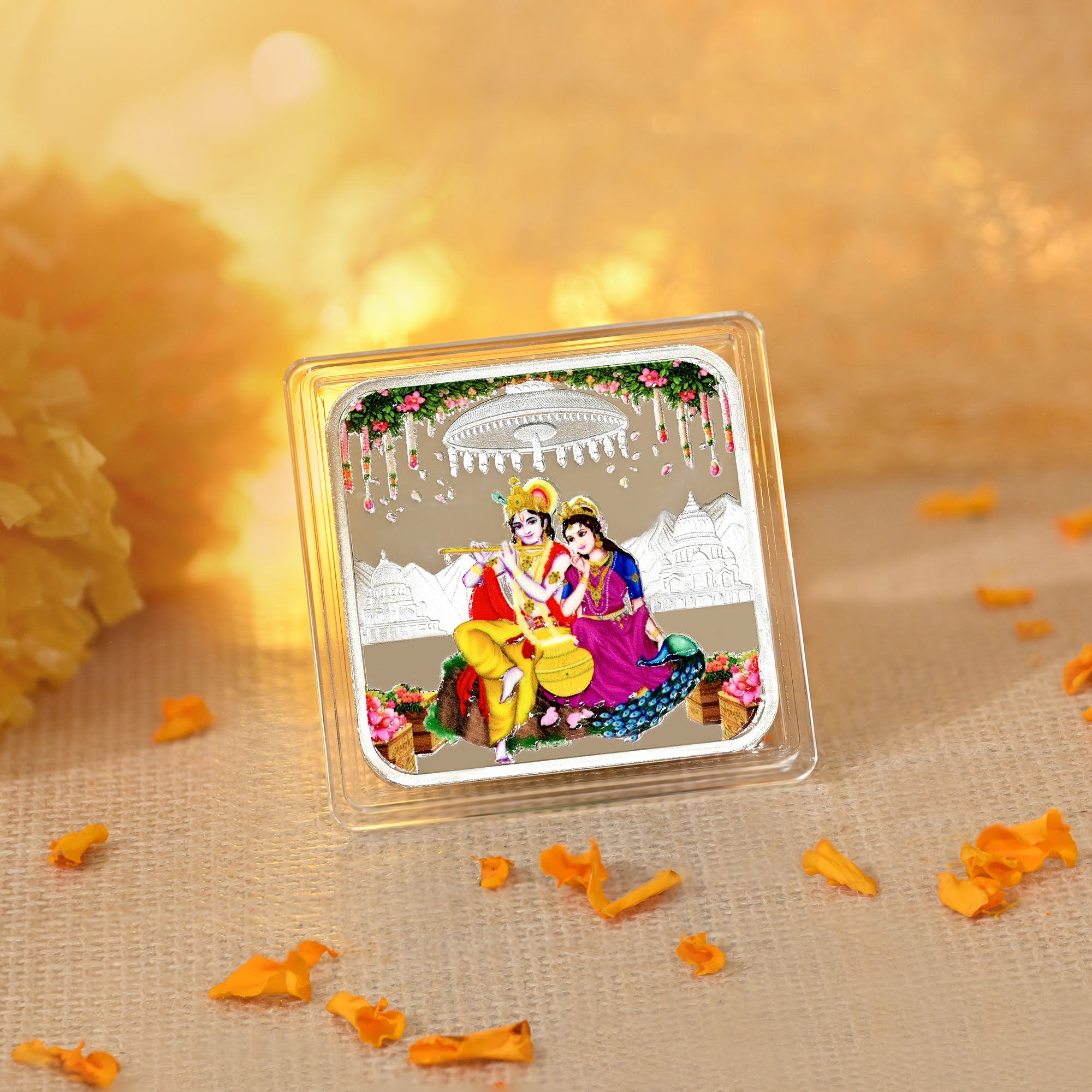 Pure 999 Silver 25g Radha Krishna Coin
