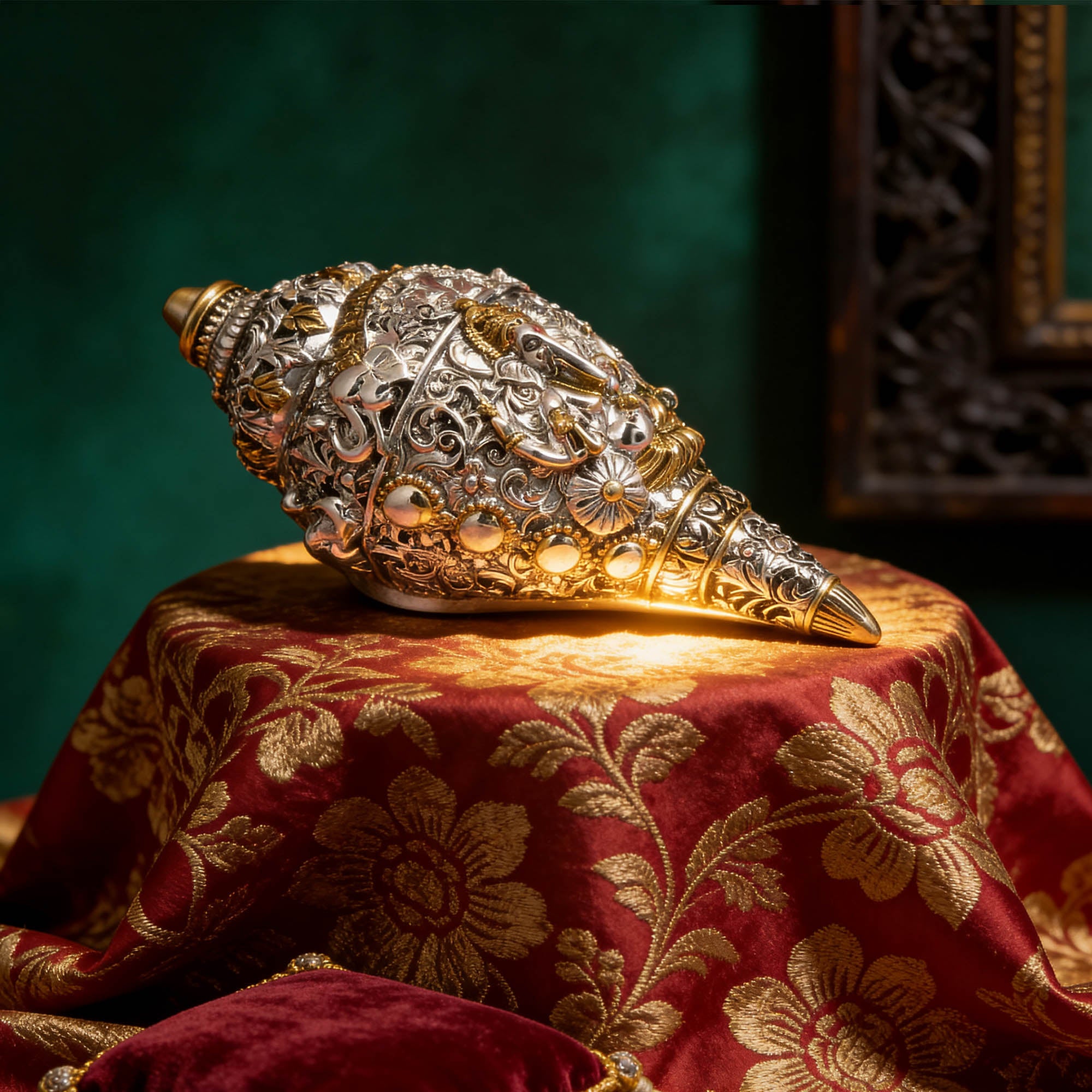 999 Silver Shankh Gift Box