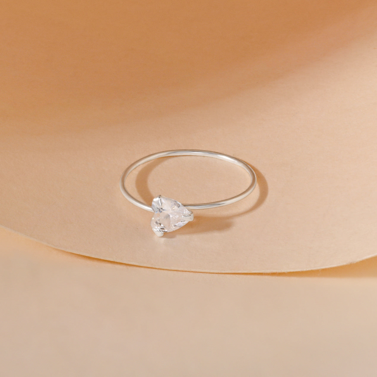 Heart Stone Nose Ring