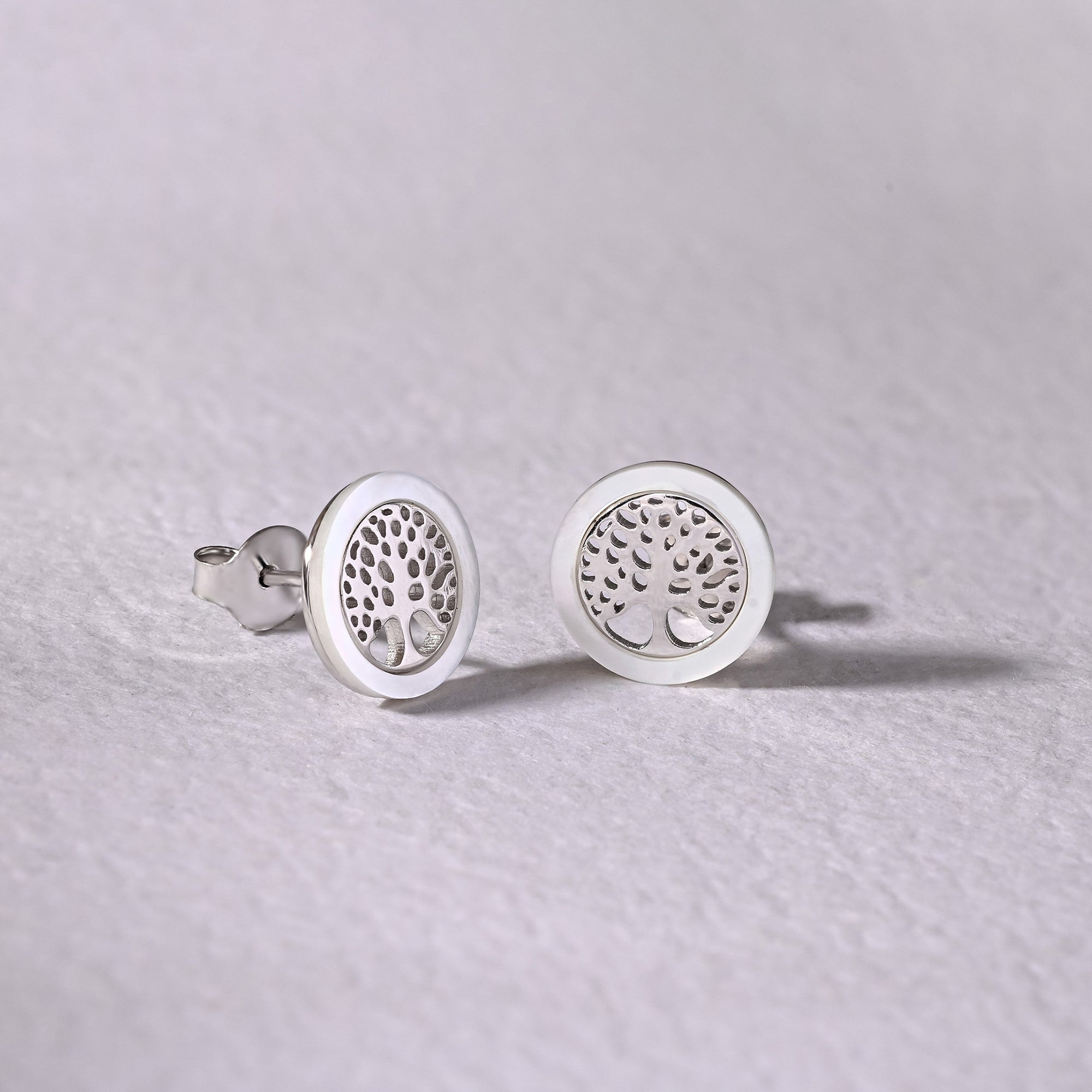 Tree of Life Silver Studs