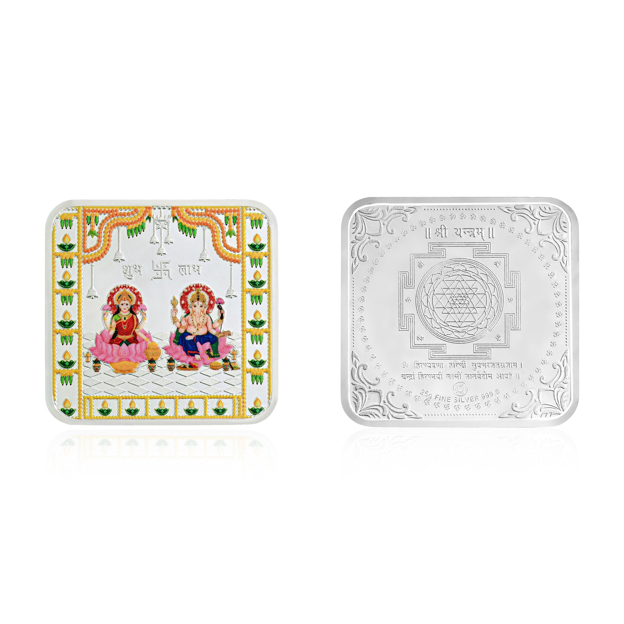Pure 999 Silver 25g Lakshmi Ganesh Coin