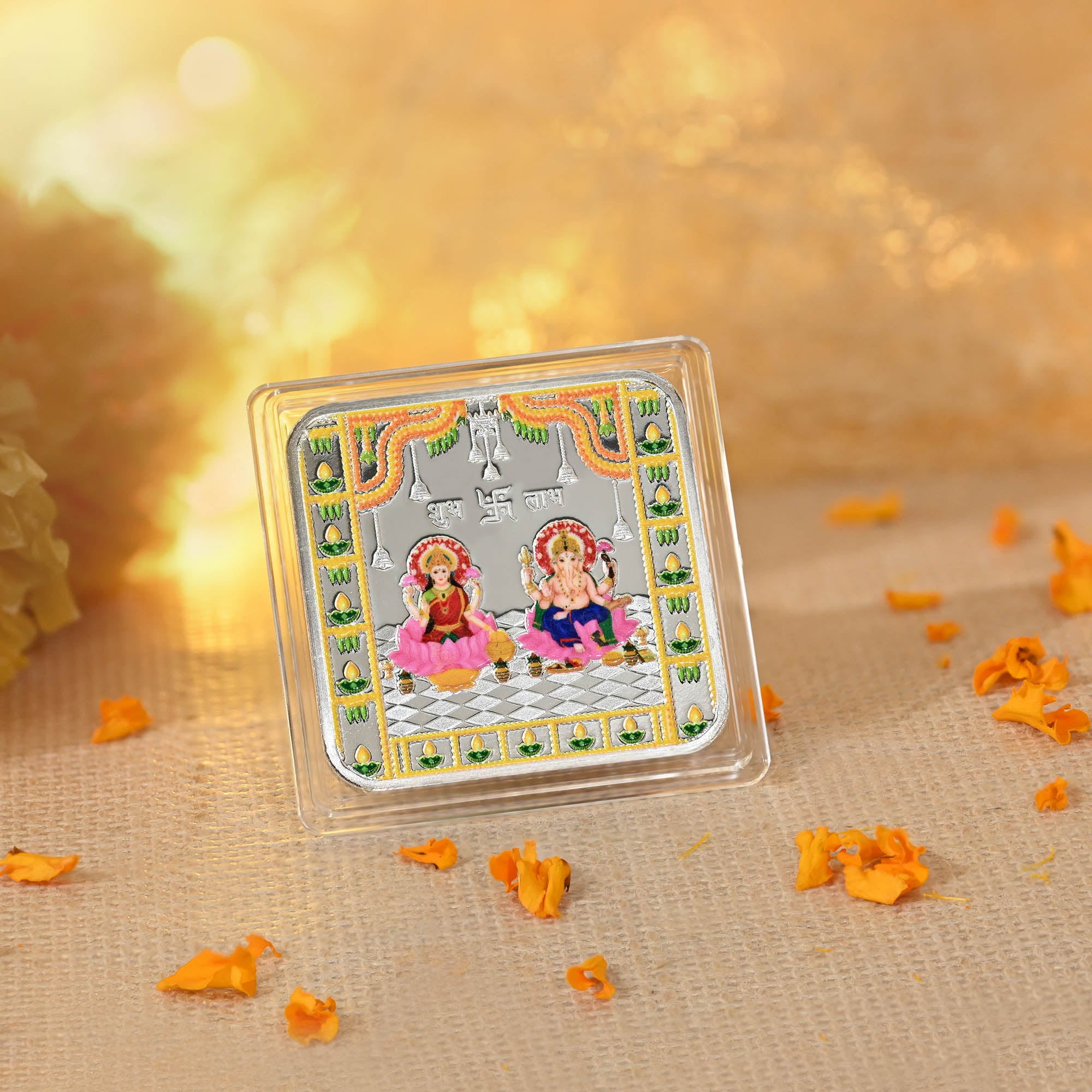 Pure 999 Silver 25g Lakshmi Ganesh Coin