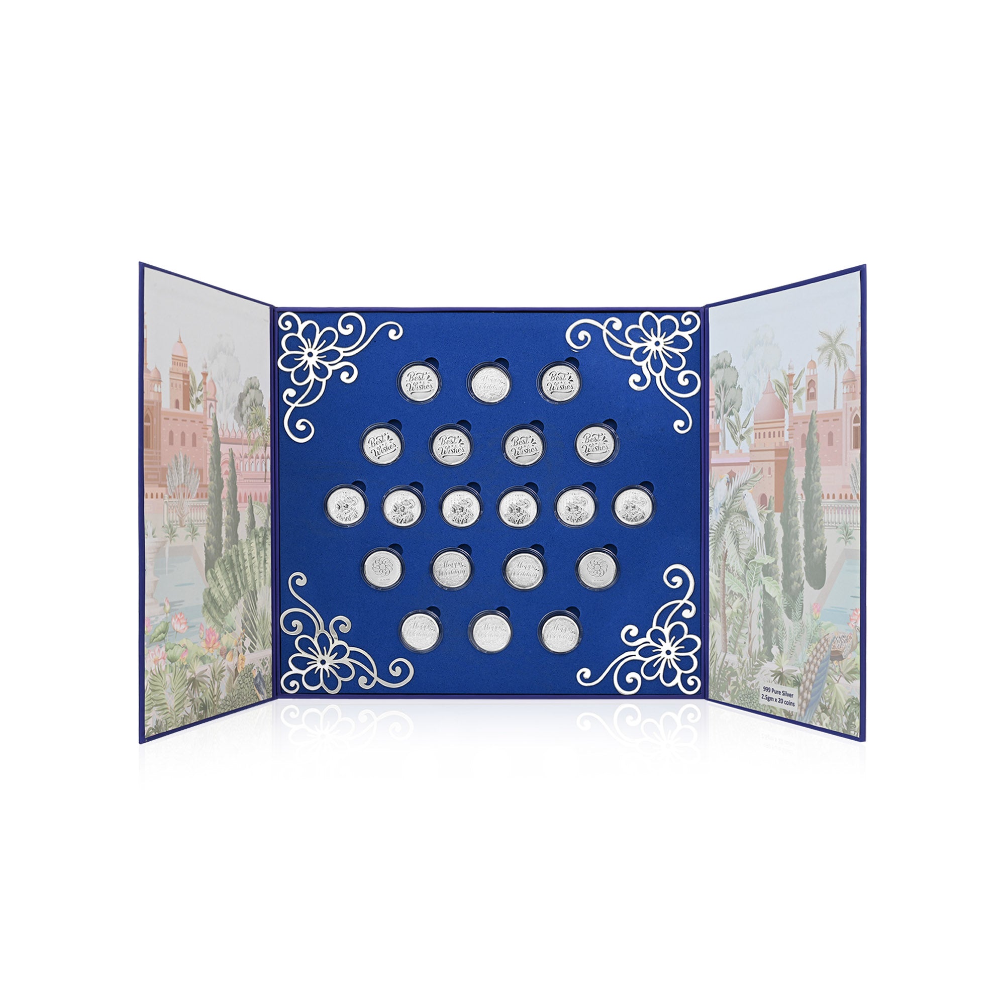 Happy Wedding 999 Silver Coin Box (20 Coins)